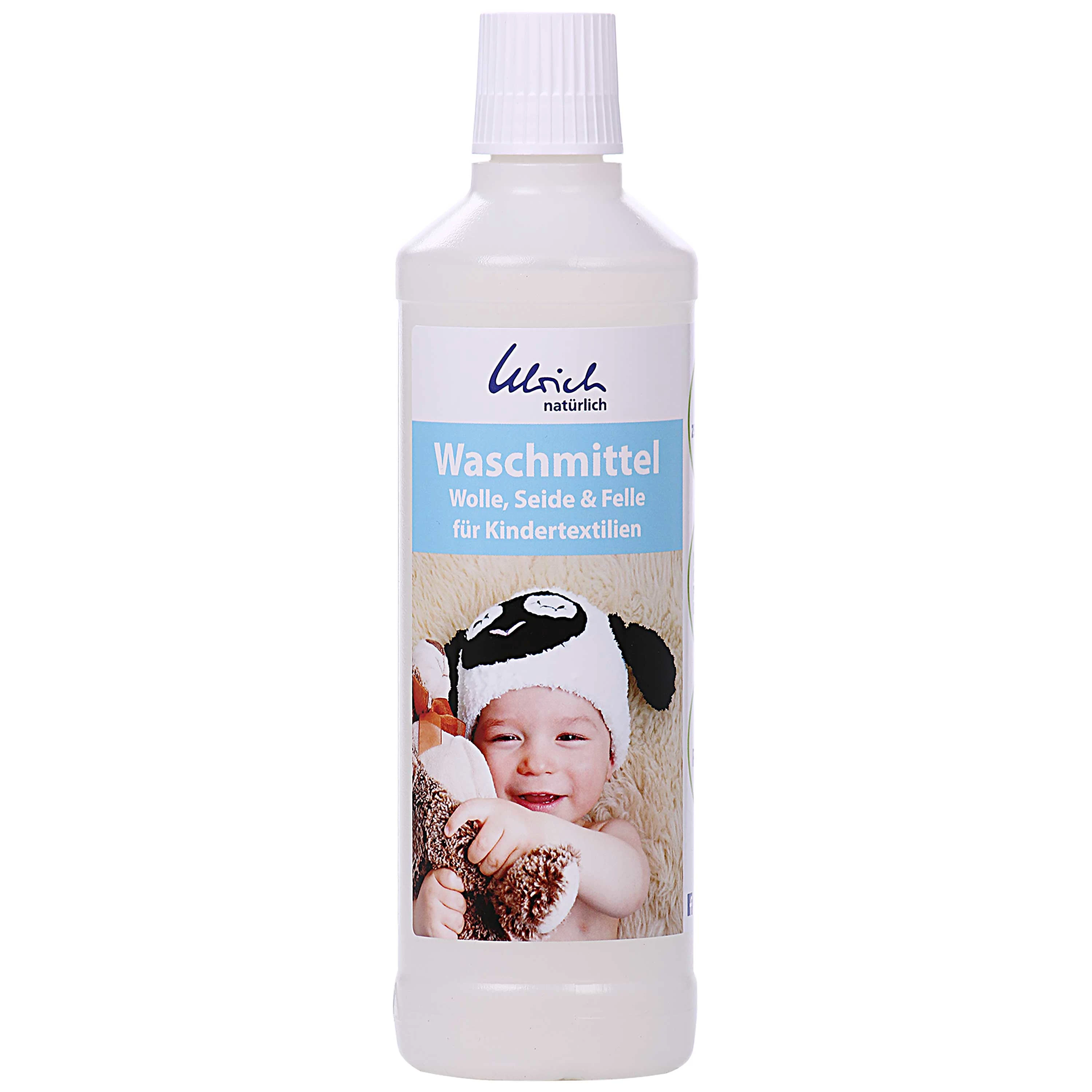 ULRICH natürlich Waschmittel für Kindertextilien 500 ml flüssig Wolle, Seide & Felle