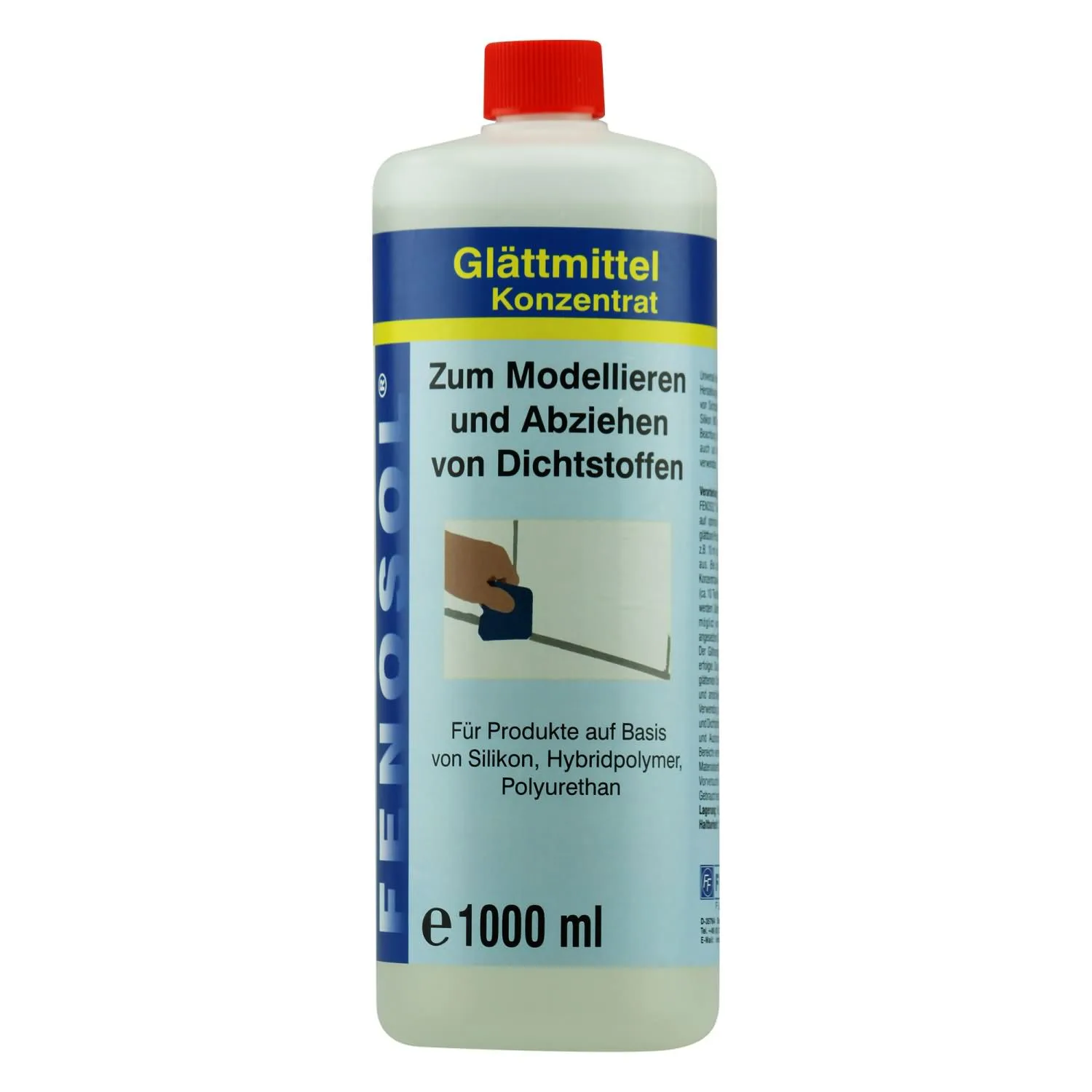 FENOPLAST Fenosol Glättmittel 1000 ml Konzentrat zum Modellieren von Dichtstoffen