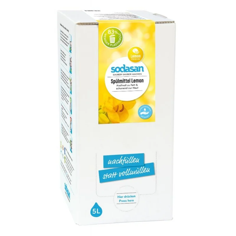 SODASAN Spülmittel Lemon & Lime 5 Liter Bag in Box
