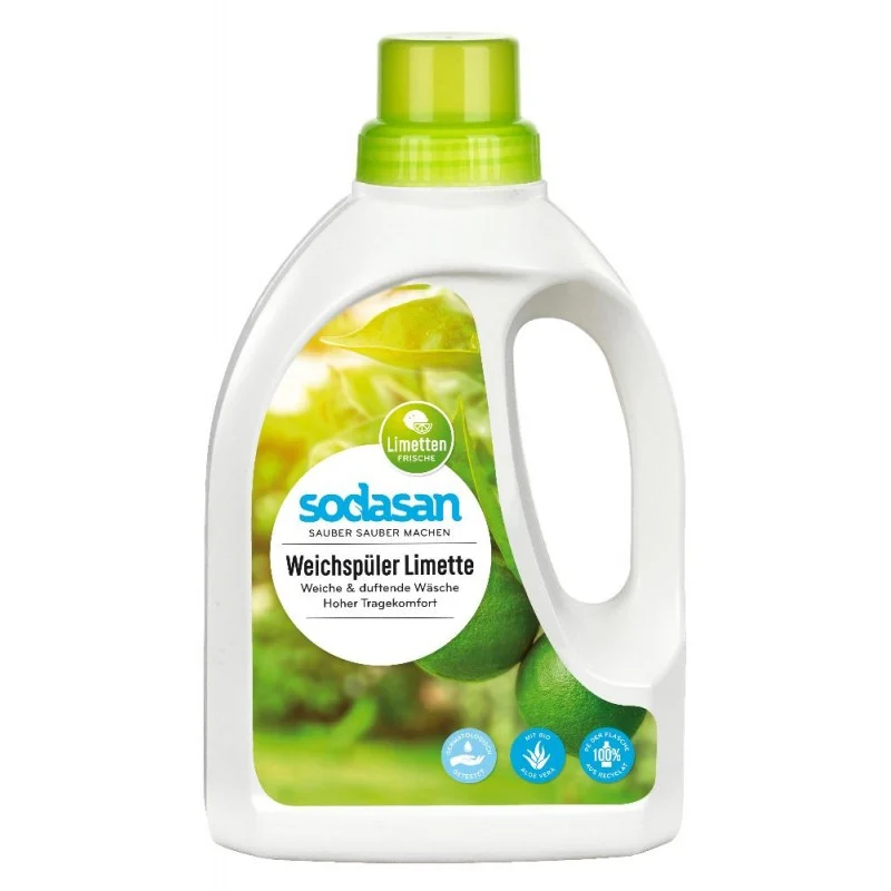 SODASAN Weichspüler Limette 750 ml x 2 Flaschen