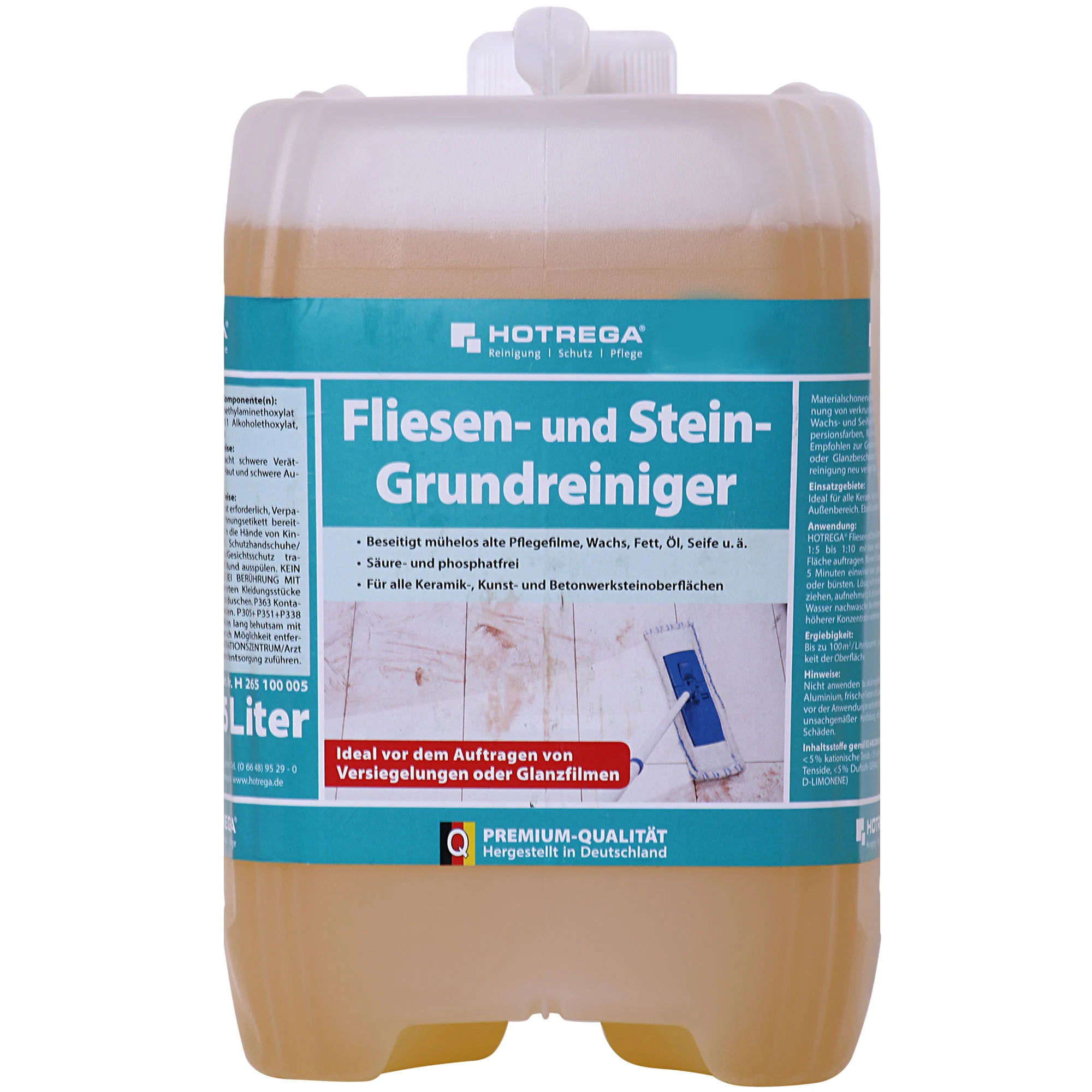 HOTREGA Fliesen und Stein Grundreiniger 2 x 5 Liter Konzentrat
