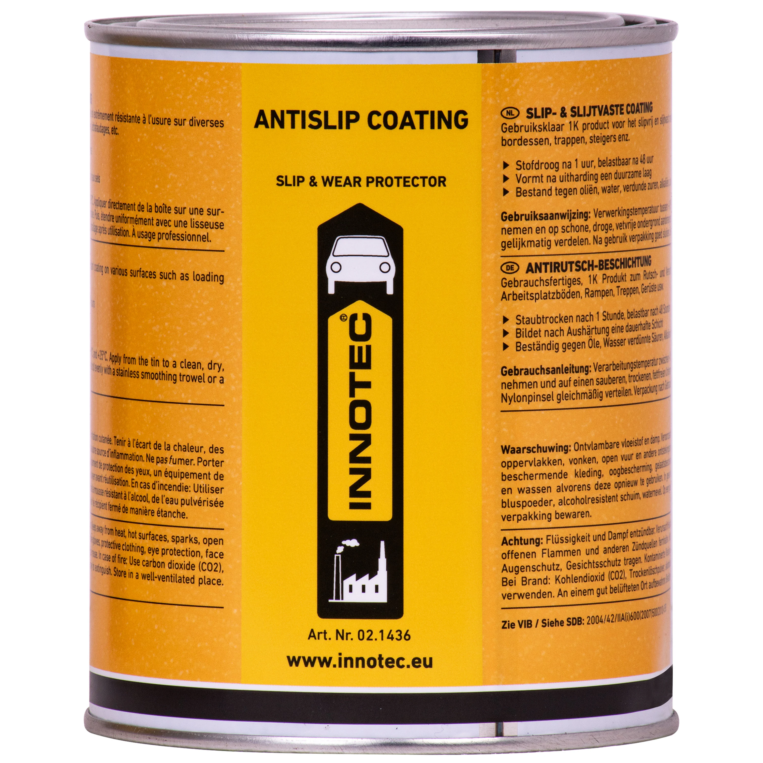 INNOTEC Anti Slip Coating gelb 1 Liter Dose 02.1436