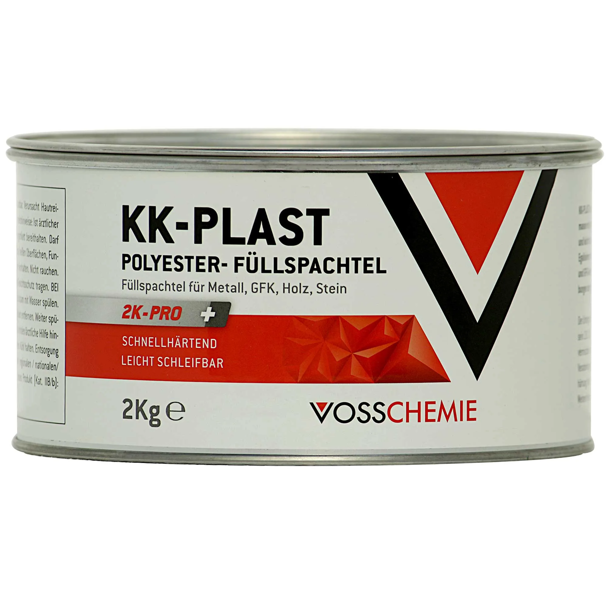 VOSSCHEMIE KK-Plast Polyester-Füllspachtell grau 2000 g