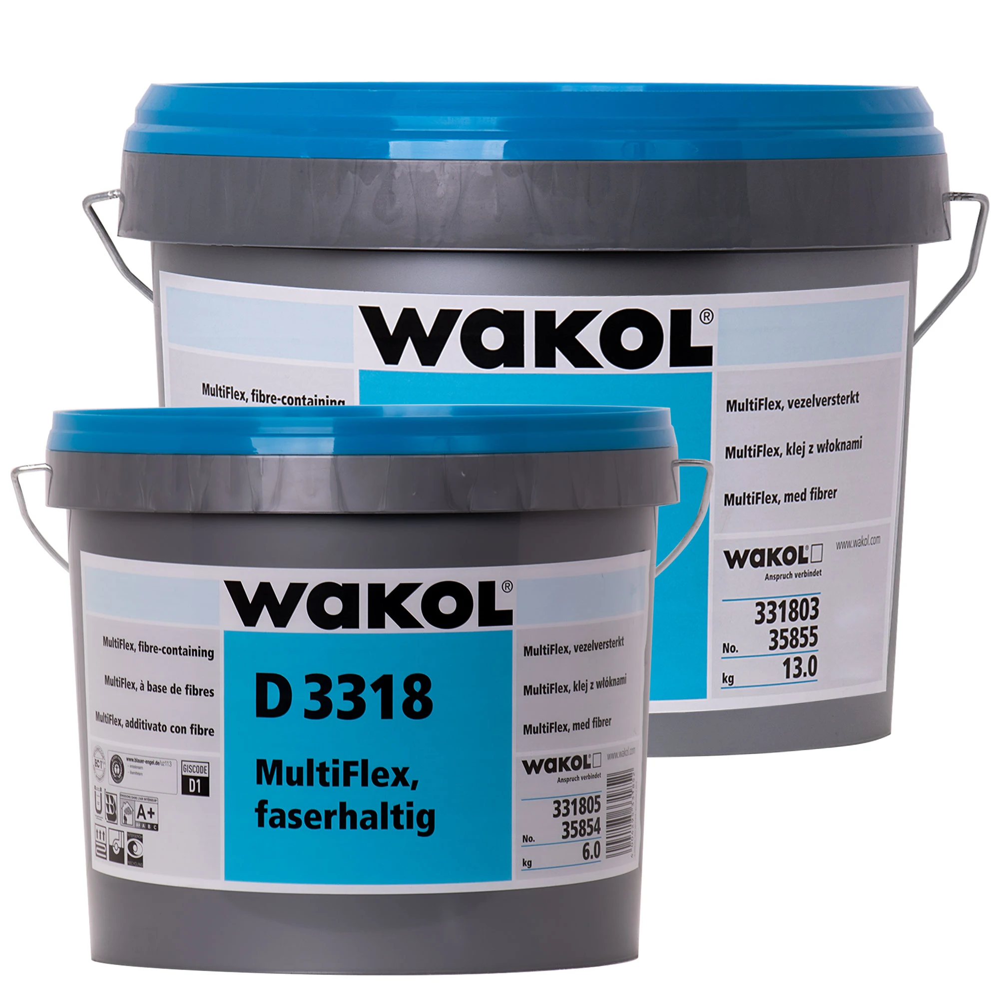 WAKOL D 3318 MultiFlex faserhaltig in verschiedenen Größengebinden