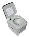 Mobile Campingtoilette 20 Liter mit Handpumpenspülung, 36 x 41 x 44 cm
