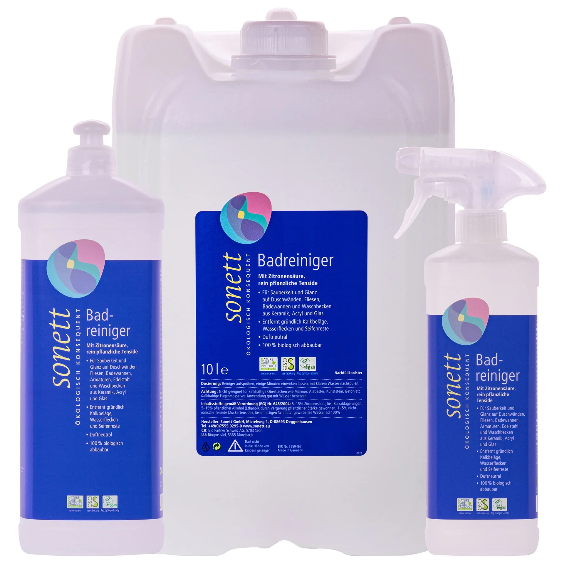 "SONETT Badreiniger in verschiedenen Größengebinden image"