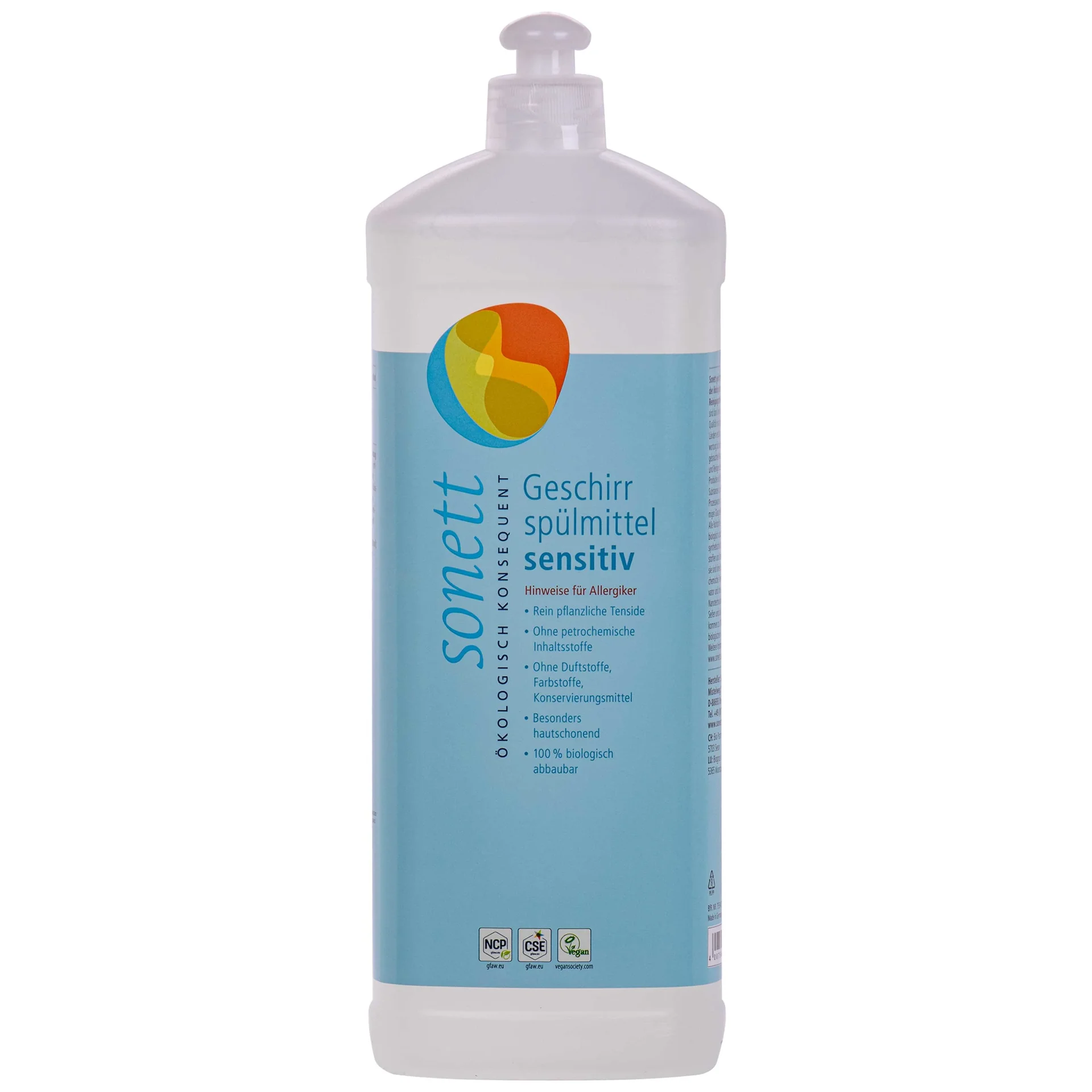 "SONETT Geschirrspülmittel SENSITIV 1 Liter image"