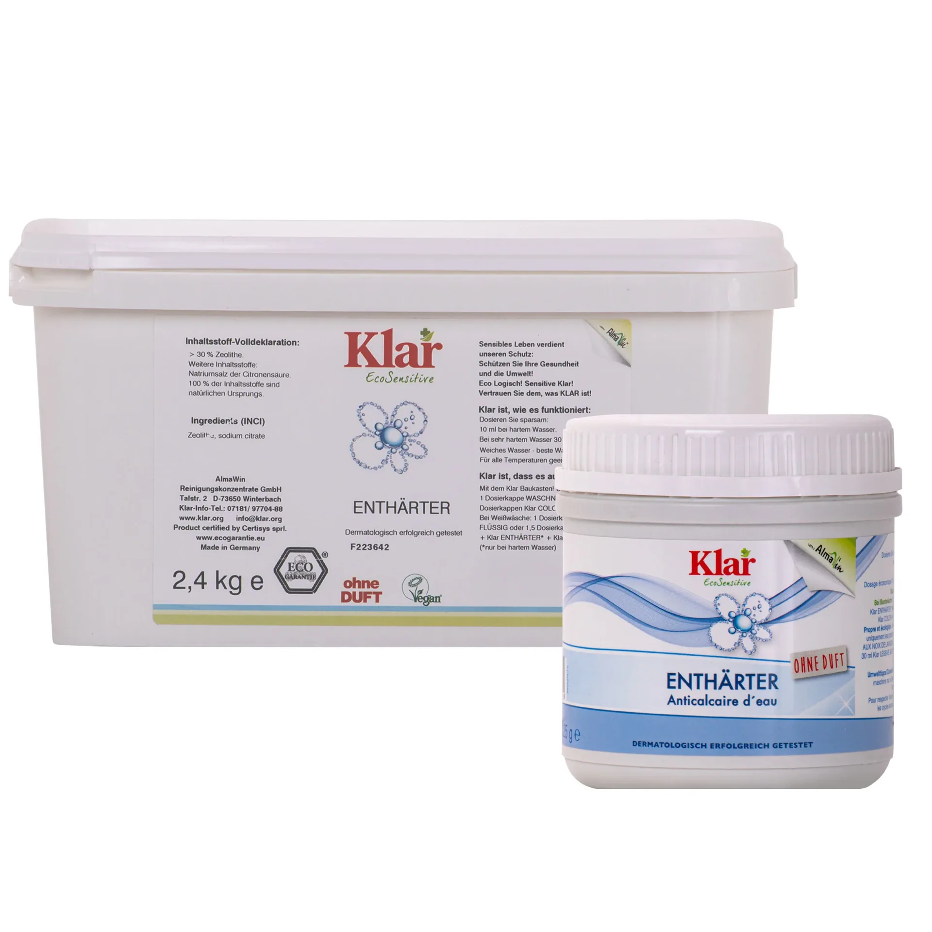 "KLAR Enthärter in verschiedenen Größengebinden ohne Duft image"