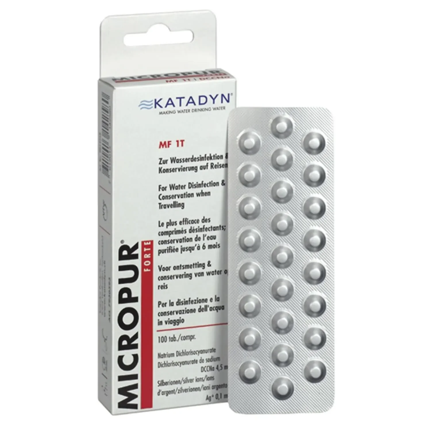 "KATADYN Micropur Forte MF 1T - 100 Tabletten 4 x 25 Tabletten image"