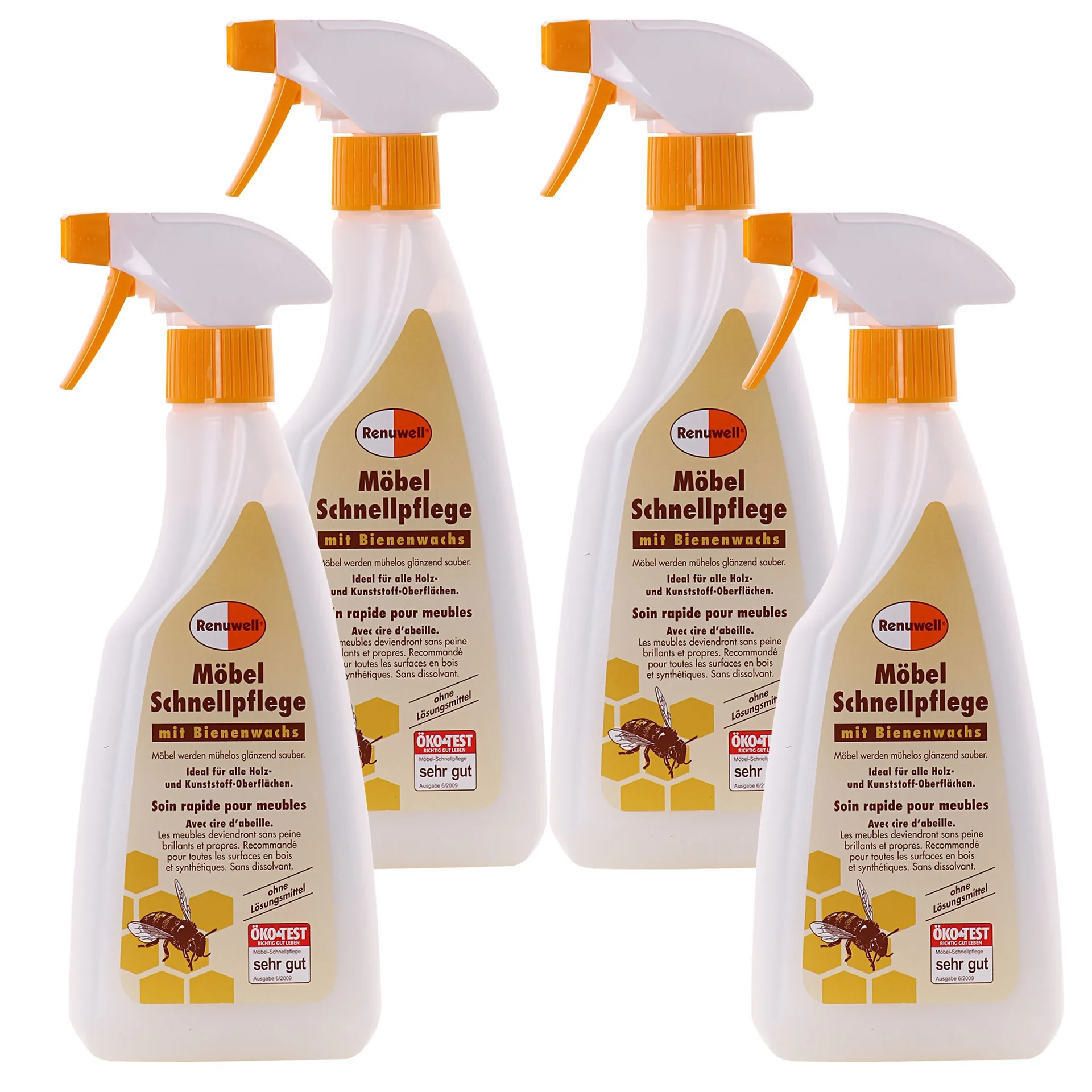 "RENUWELL Möbel Schnellpflege 500 ml x 4 Flaschen image"