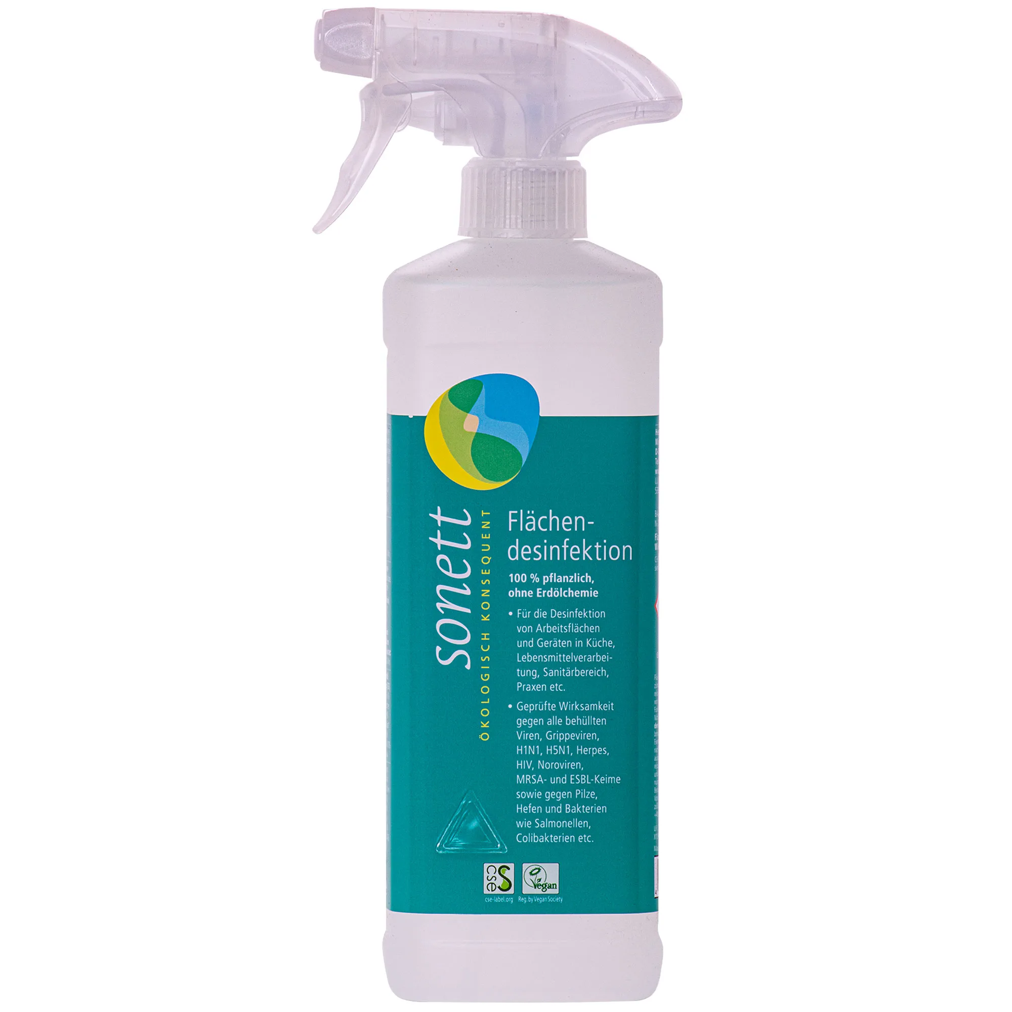 SONETT Flächendesinfektion 500 ml Sprühflasche DVG gelistet