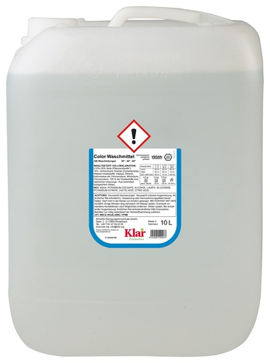"KLAR Color Waschmittel flüssig 10 Liter ohne Duft image"