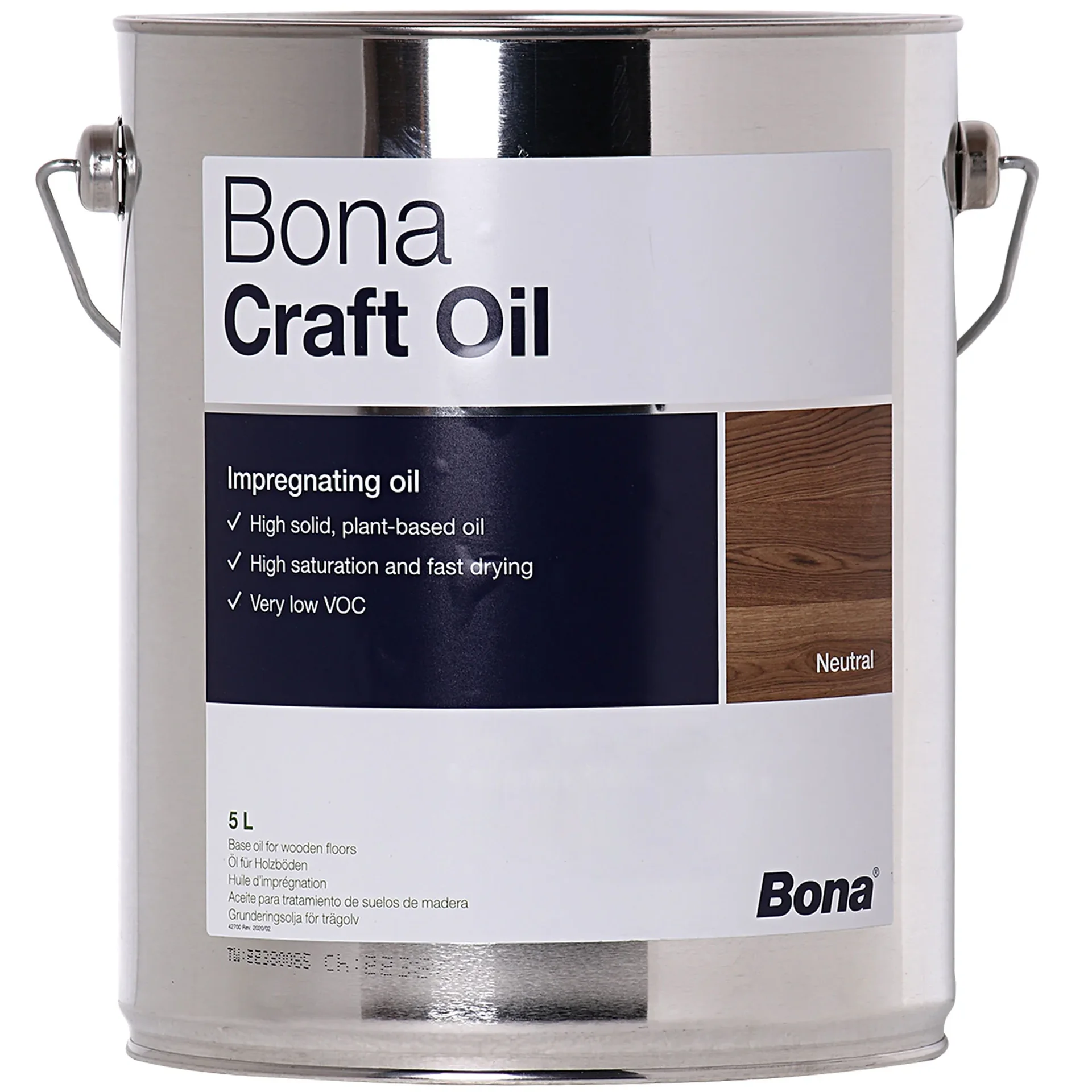 "BONA Craft Oil PURE 5 Liter neutral image"