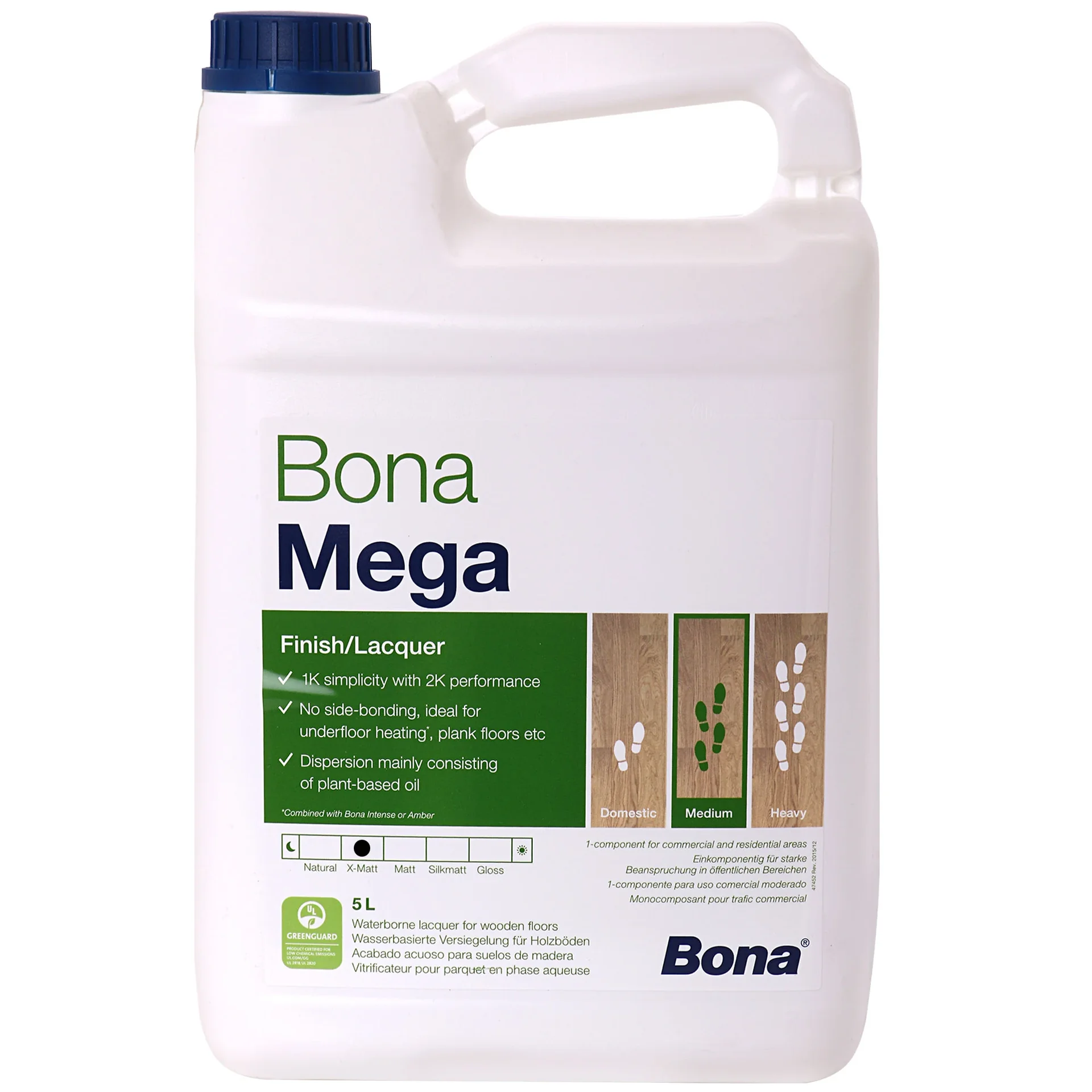 "BONA MEGA Parkettlack extra matt 5 Liter image"