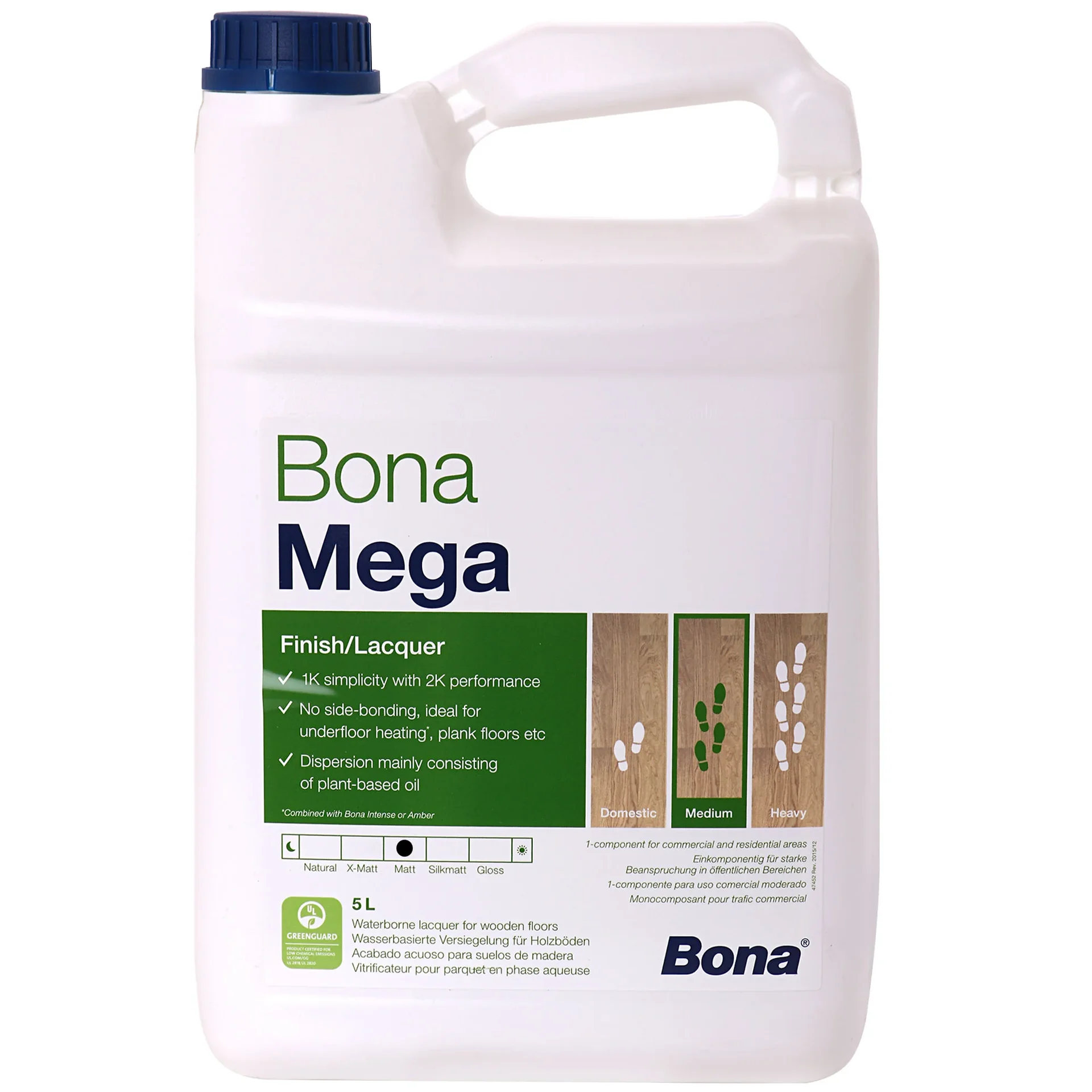 "BONA MEGA Parkettlack matt 5 Liter image"