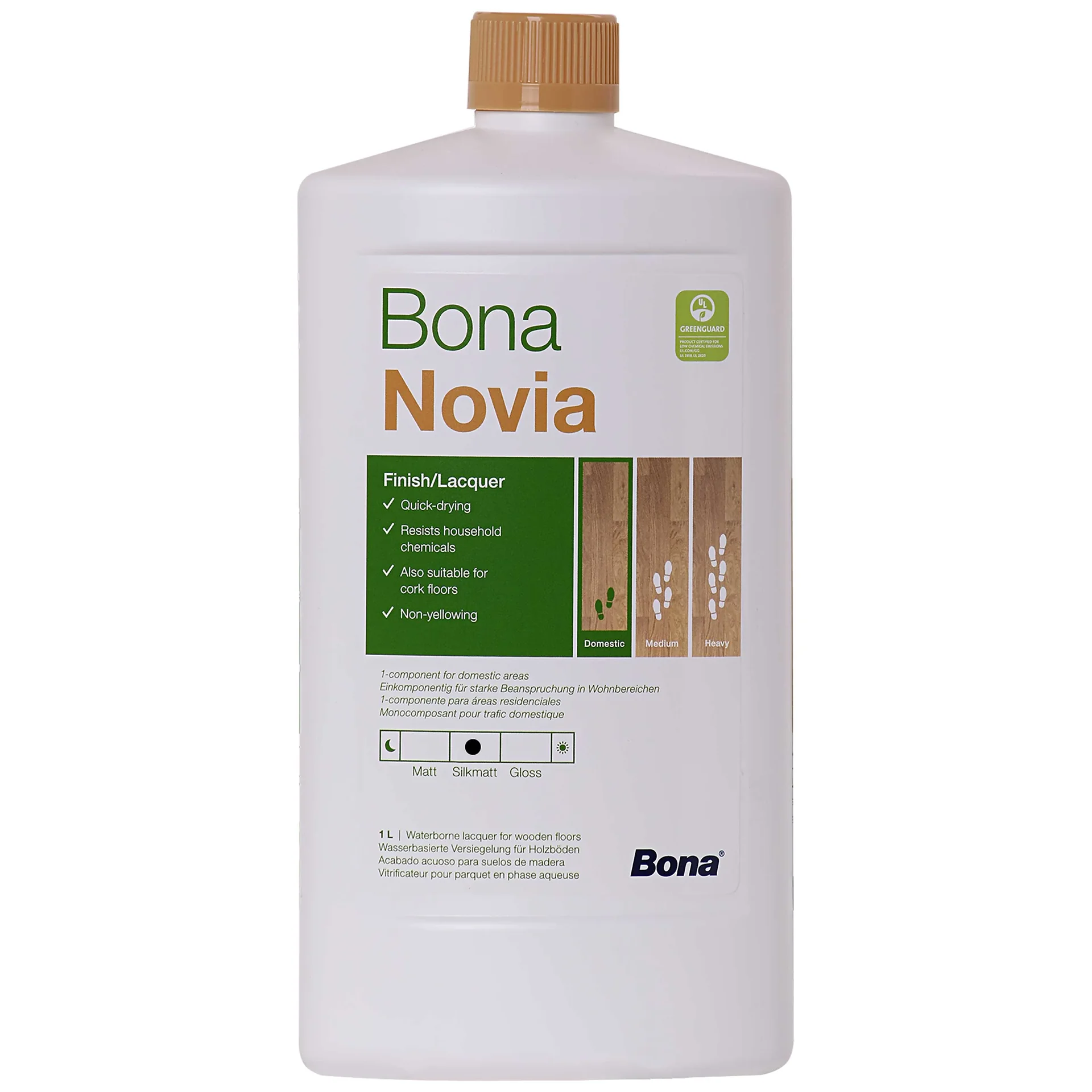 "BONA NOVIA 1K Lack Versiegelung halbmatt 1 Liter image"