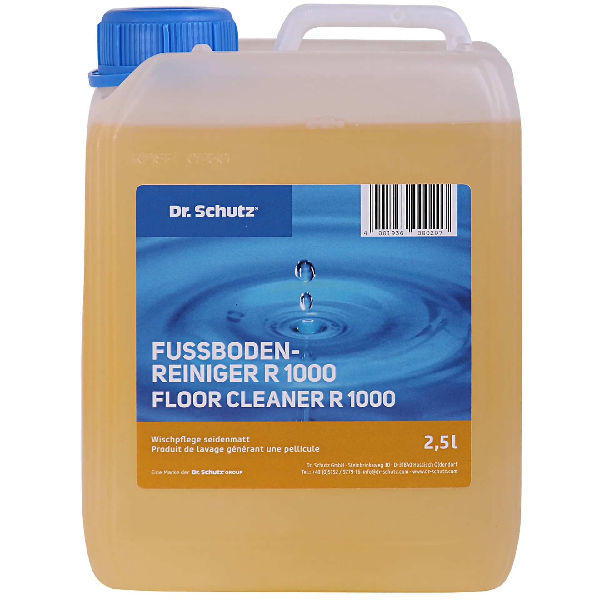 "DR. SCHUTZ Fußbodenreiniger R 1000 2,5 Liter Wischpflege für 2500m² image"