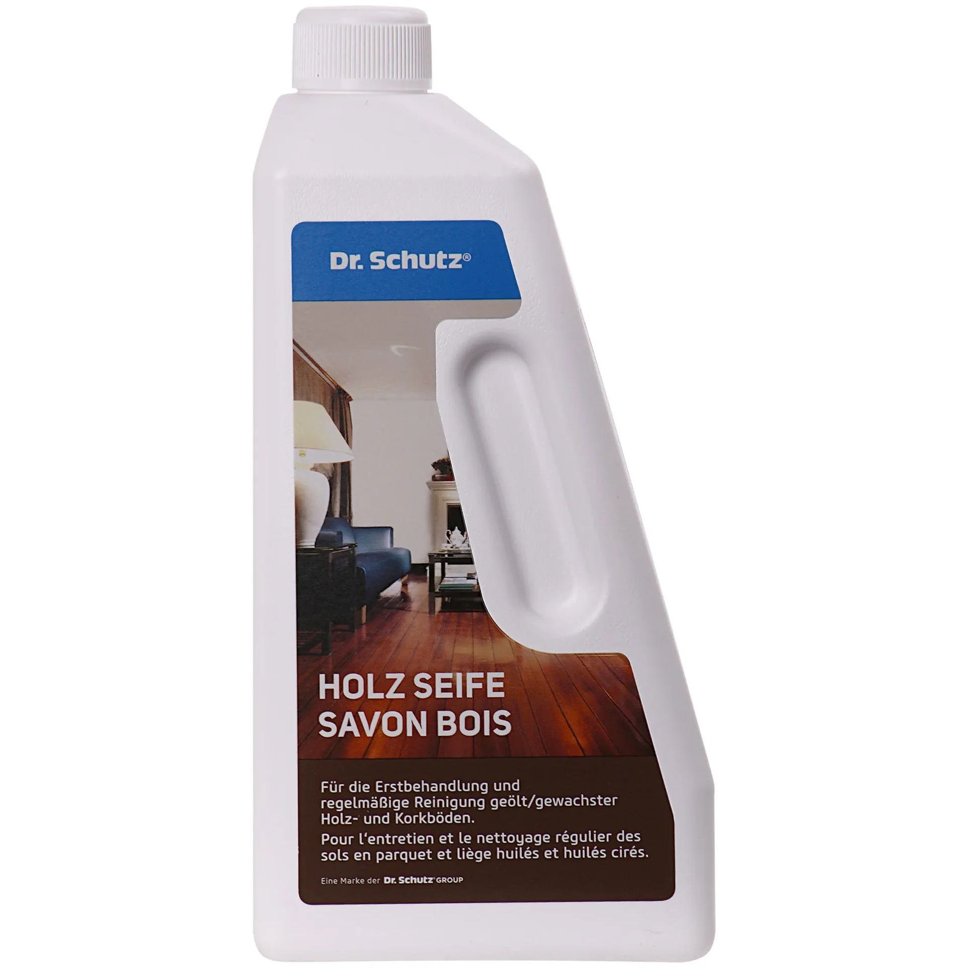 "DR. SCHUTZ Holz Seife 750ml Reiniger für geölt-gewachste Holz- und Korkböden image"