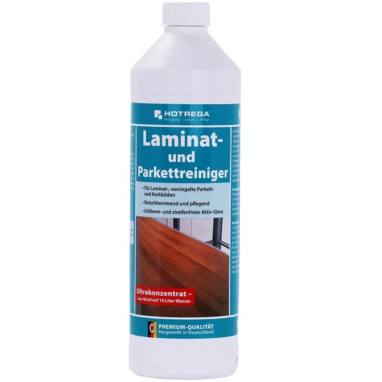 "HOTREGA Laminat- und Parkettreiniger 1 Liter Konzentrat image"