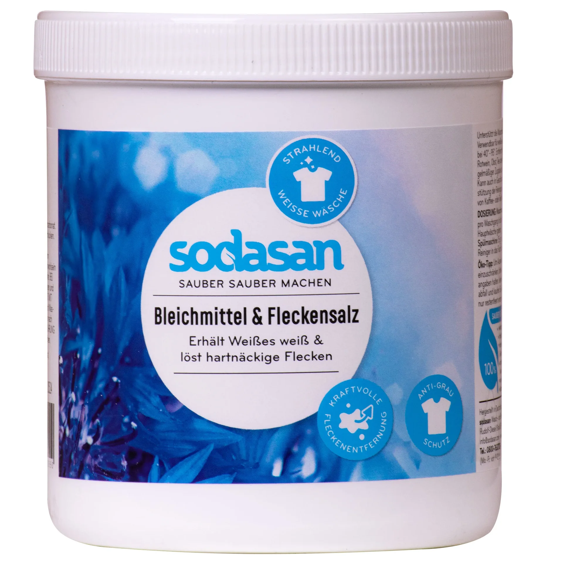 "SODASAN Bleichmittel & Fleckensalz 500 g Dose image"