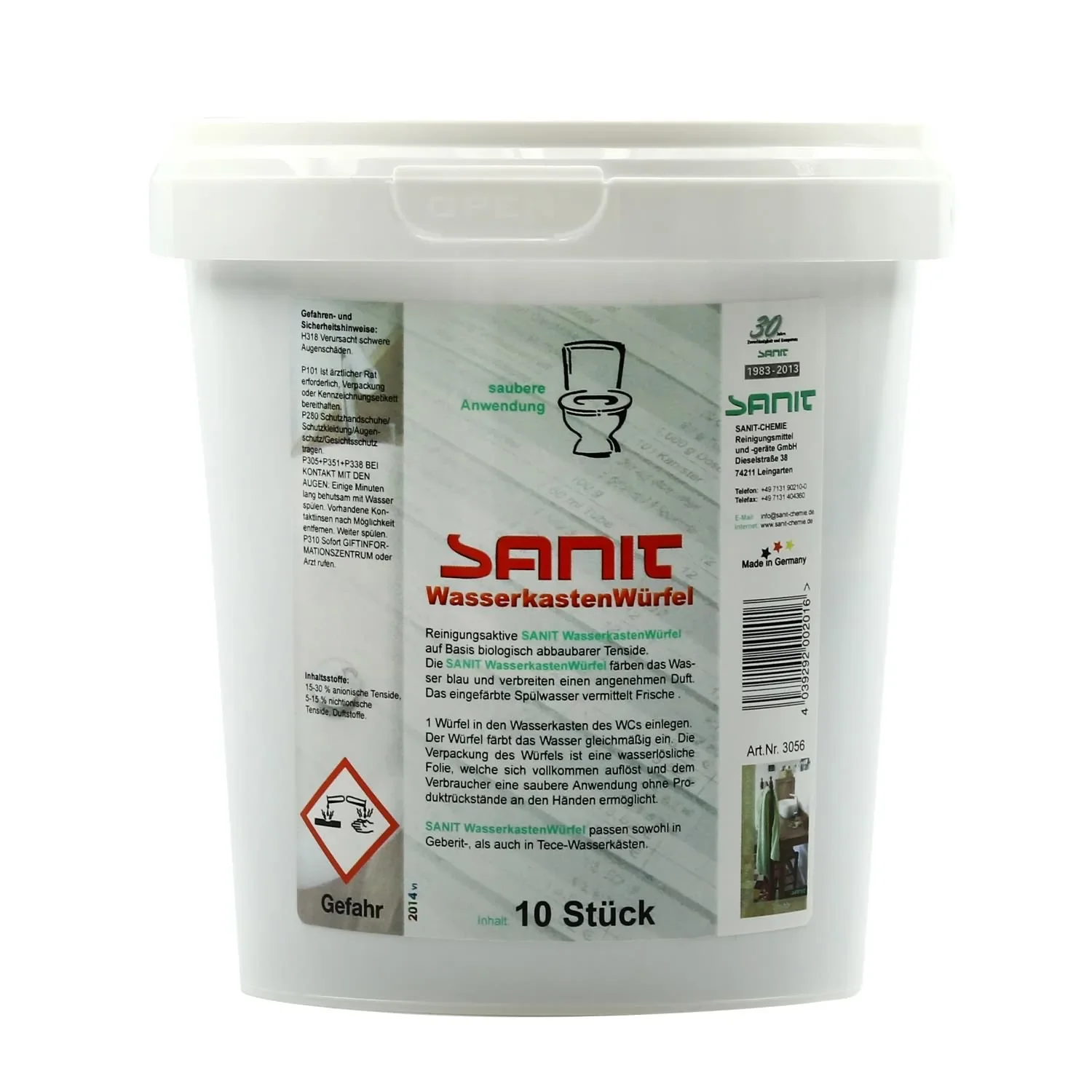 "SANIT Wasserkastenwürfel 10 Stck. für Geberit, TECE usw. image"