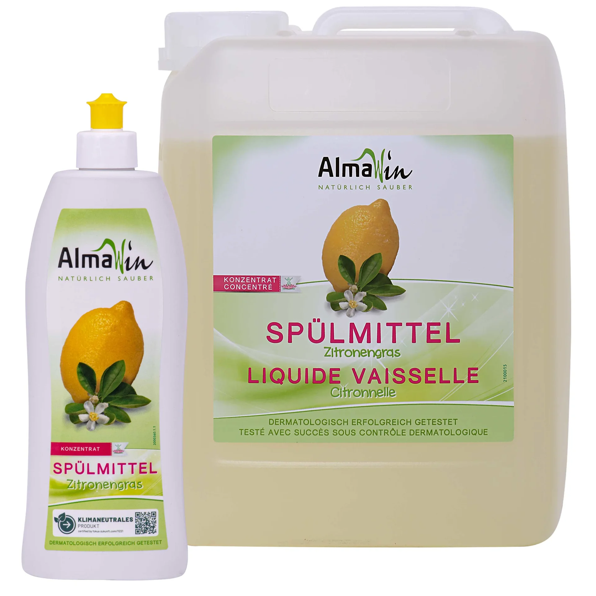 "ALMAWIN Spülmittel Zitronengras in verschiedenen Größengebinde image"