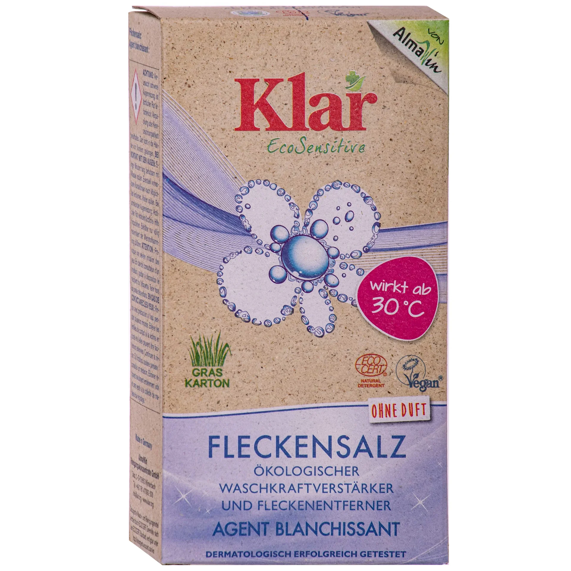 "KLAR Fleckensalz 400g gegen Flecken ohne Duft image"