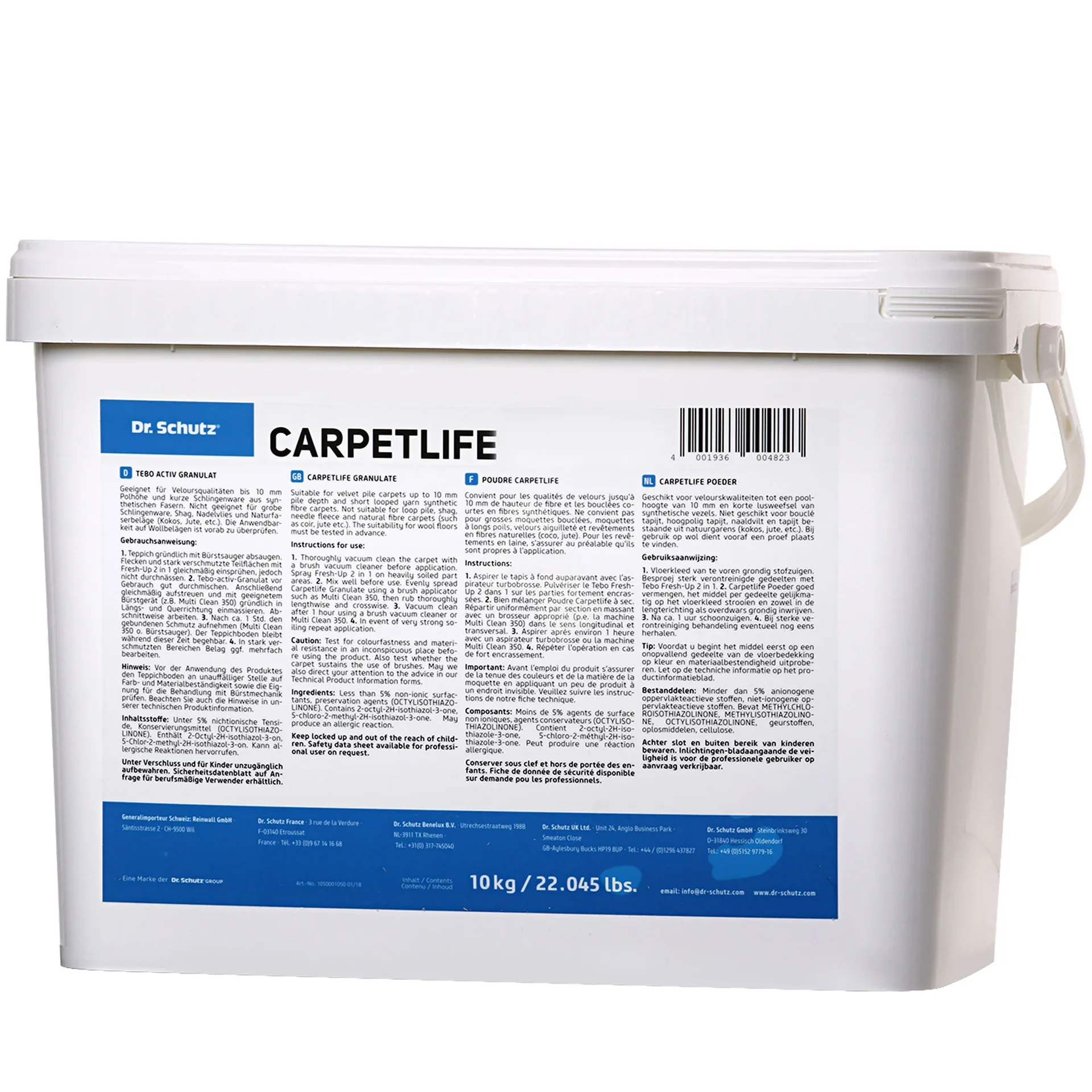 "DR. SCHUTZ Carpetlife Granulat 10 kg TEBO ACTIV für ca. 150 m³ image"