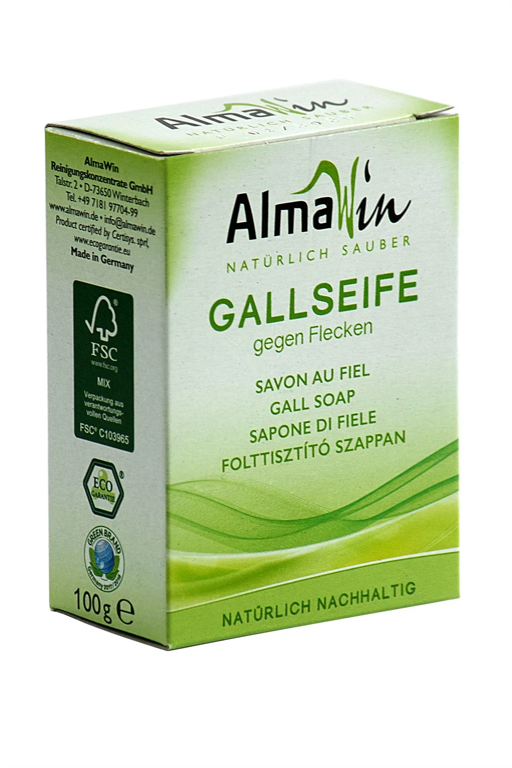 "ALMAWIN Gallseife 100 g Stück image"