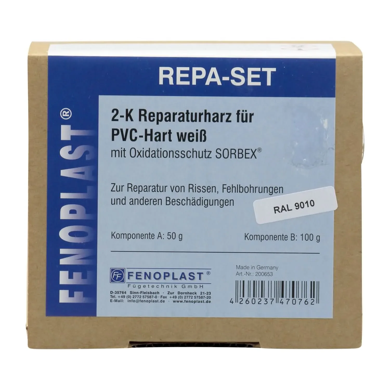 Reparaturbeschlag DK-Fenster Kunststoff konstant FFB 270-600 x FFH 696-850mm