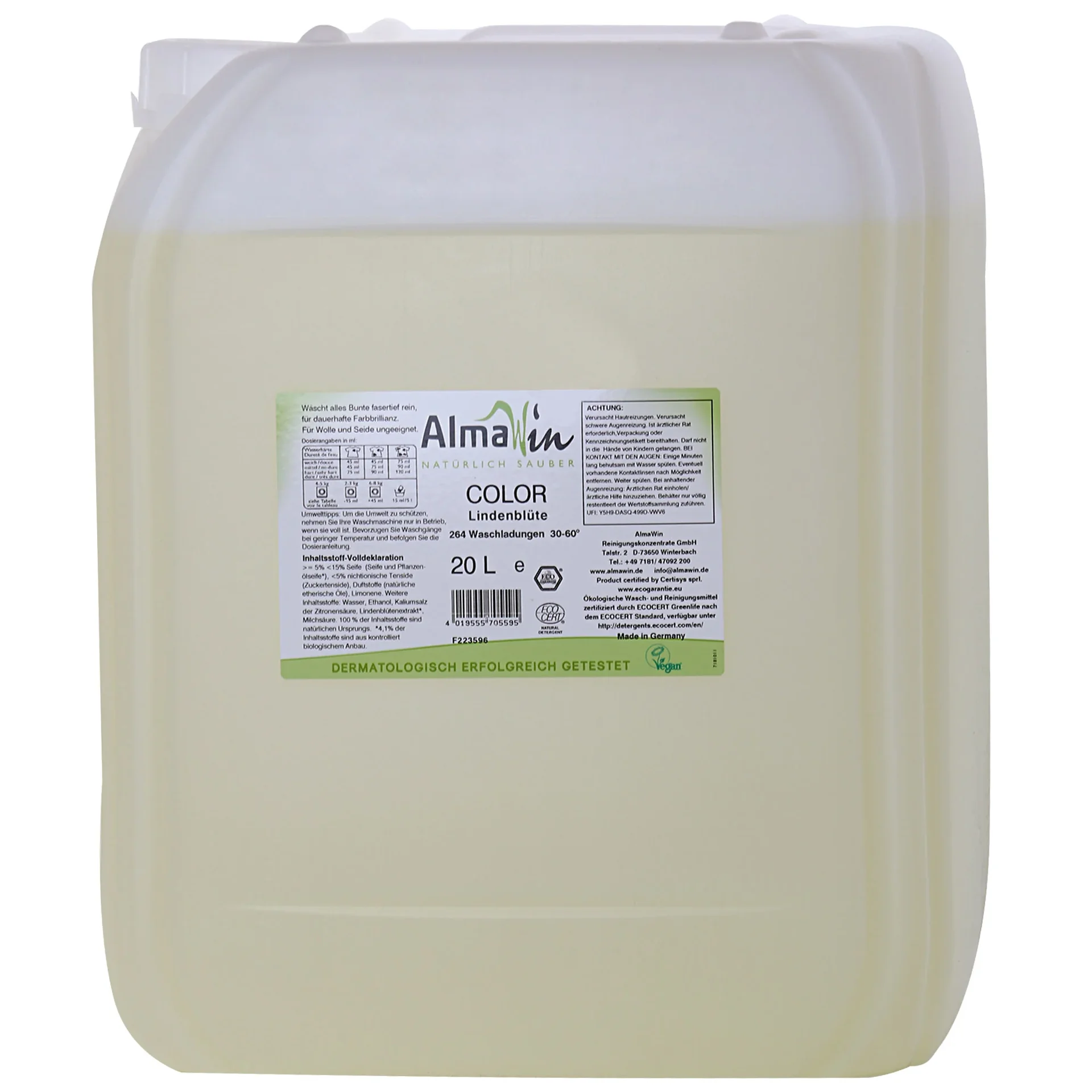 "ALMAWIN Color Flüssigwaschmittel 20 Liter image"