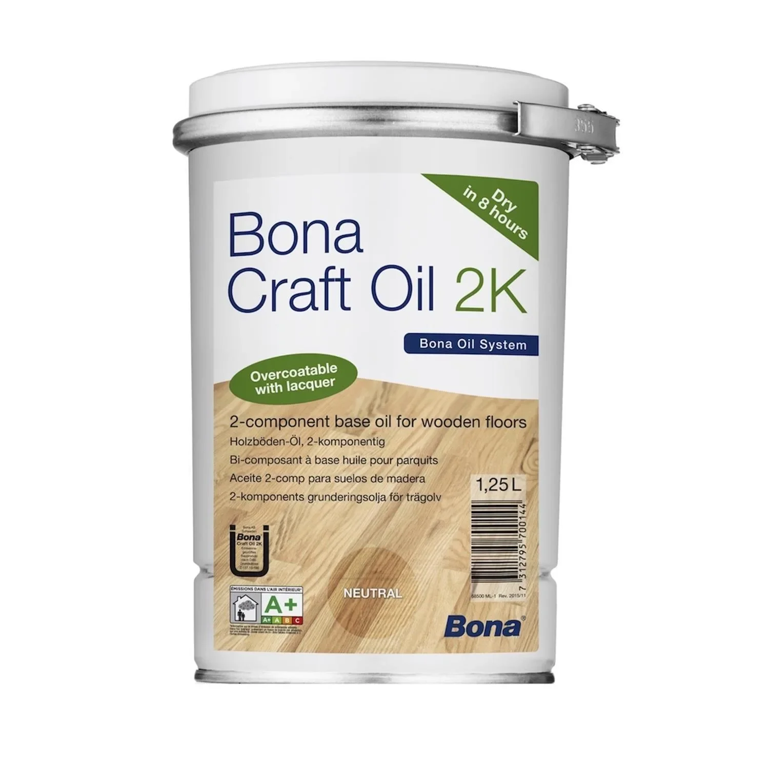 "BONA Craft Oil 2K Umbra 1,25 Liter kastanienbraun image"