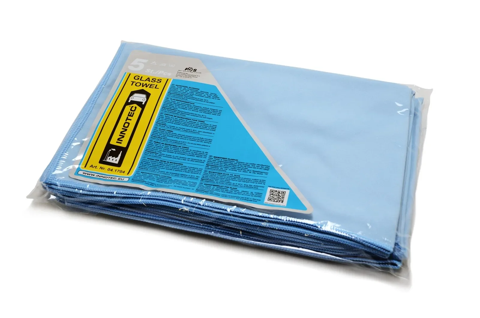 "INNOTEC Glass Towel blau 5 Stück Packung 04.174 image"