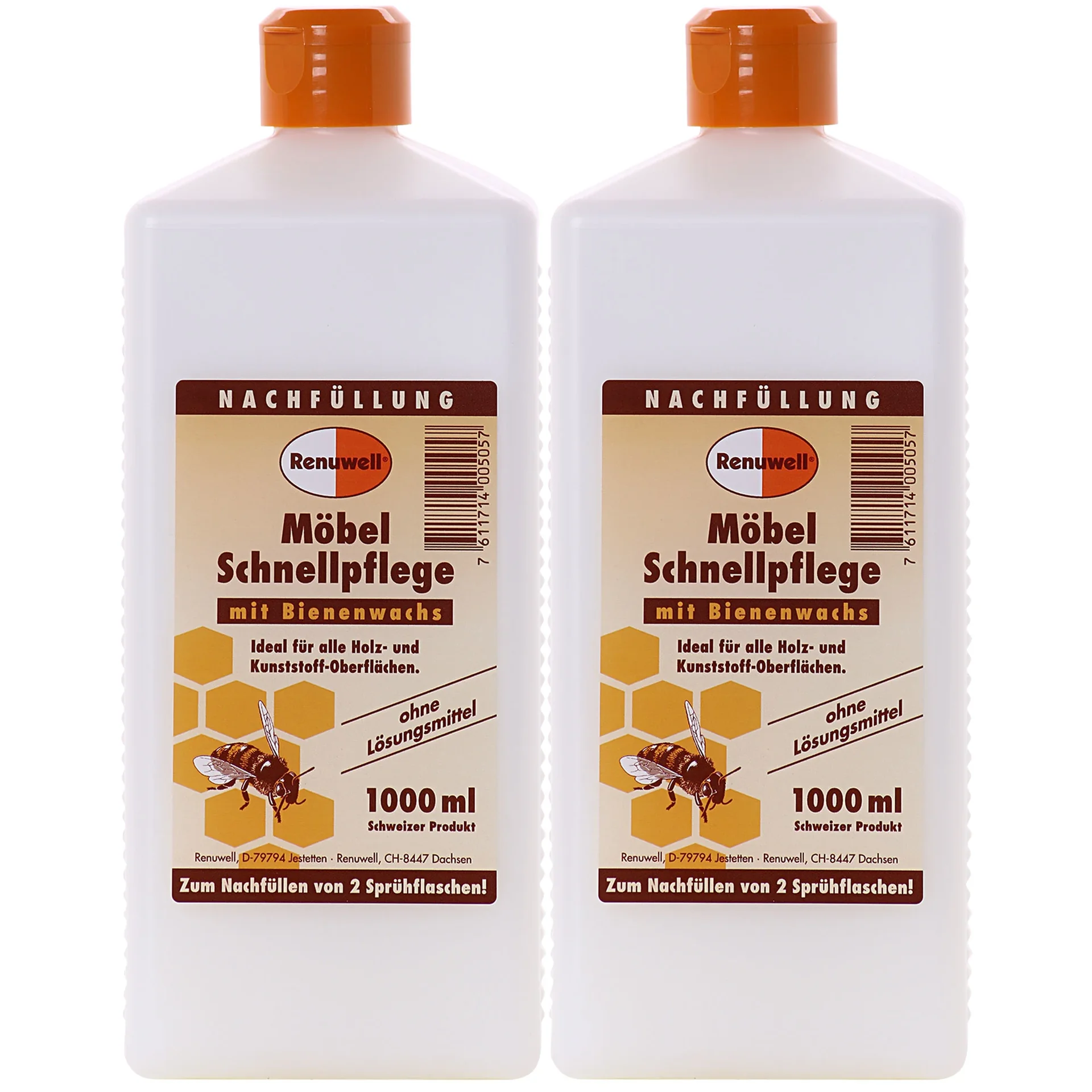 "RENUWELL Möbel Schnellpflege 1 Liter x 2 Flaschen image"