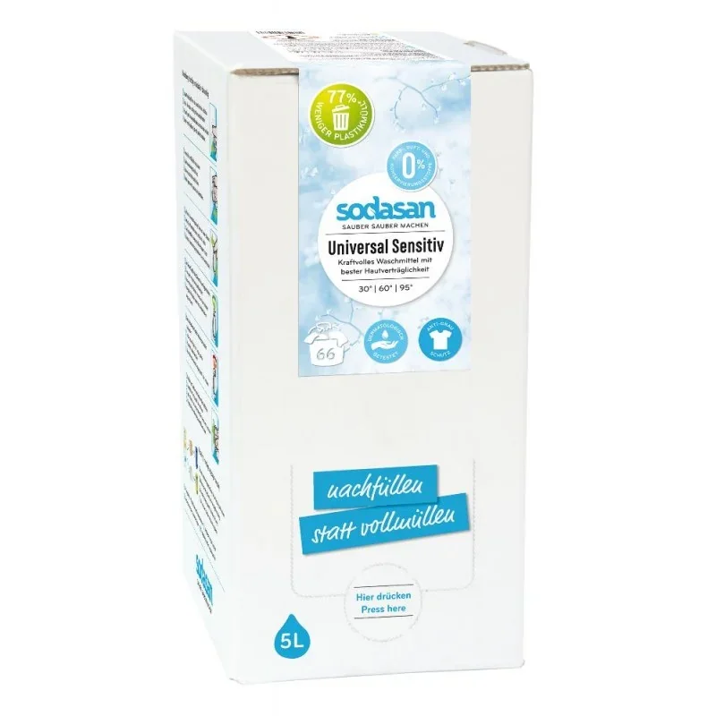 "SODASAN Universal Waschmittel sensitive 5 Liter Bag in Box image"
