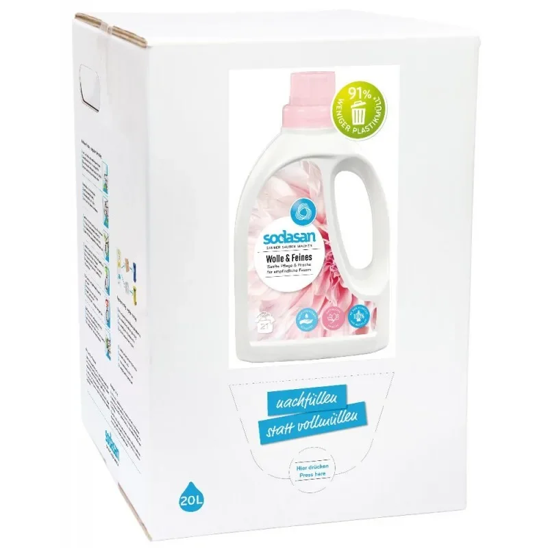 "SODASAN Woll- & Feines Flüssigwaschmittel 20 Liter Bag in Box image"