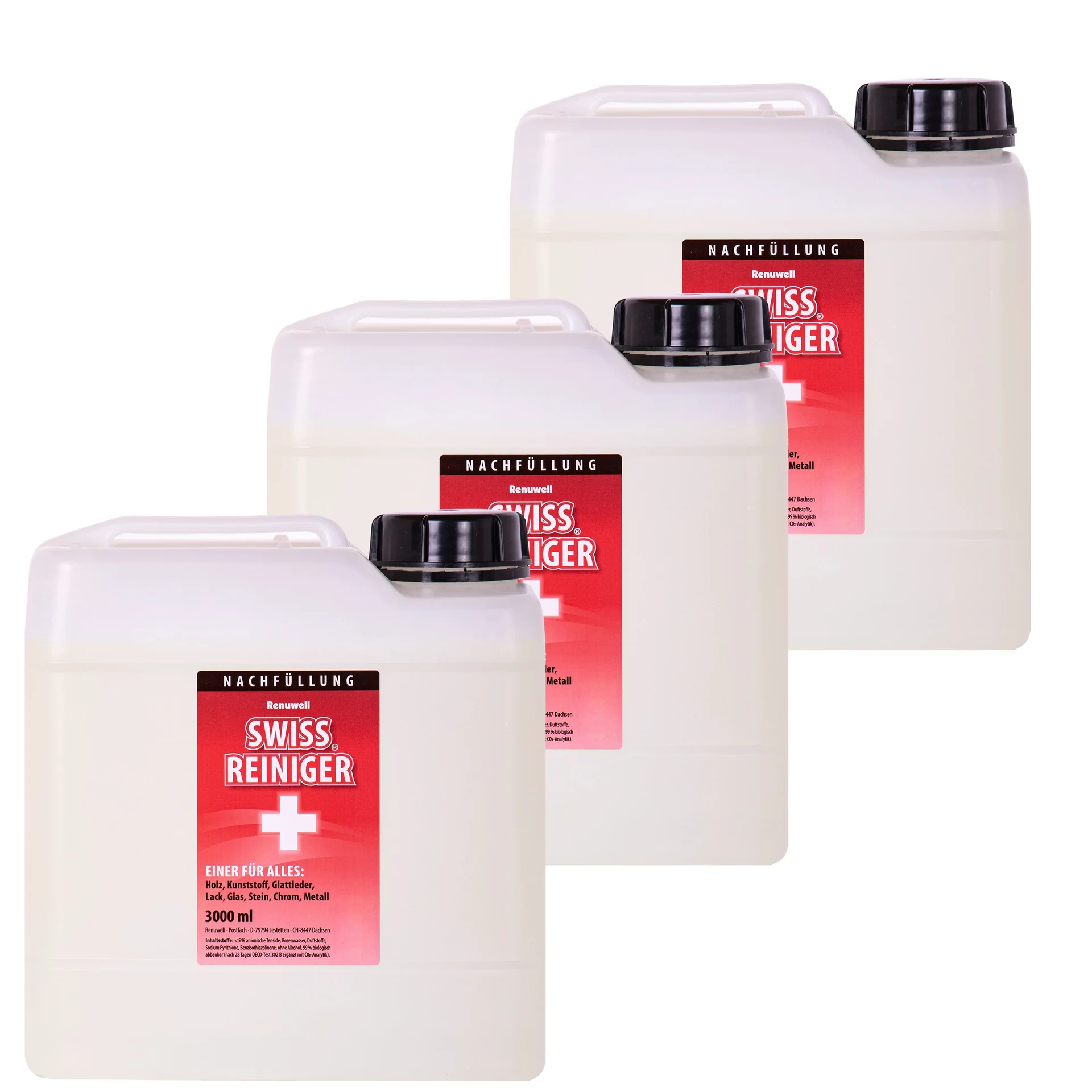 "RENUWELL Swiss Reiniger 3 Liter x 3 Kanister image"