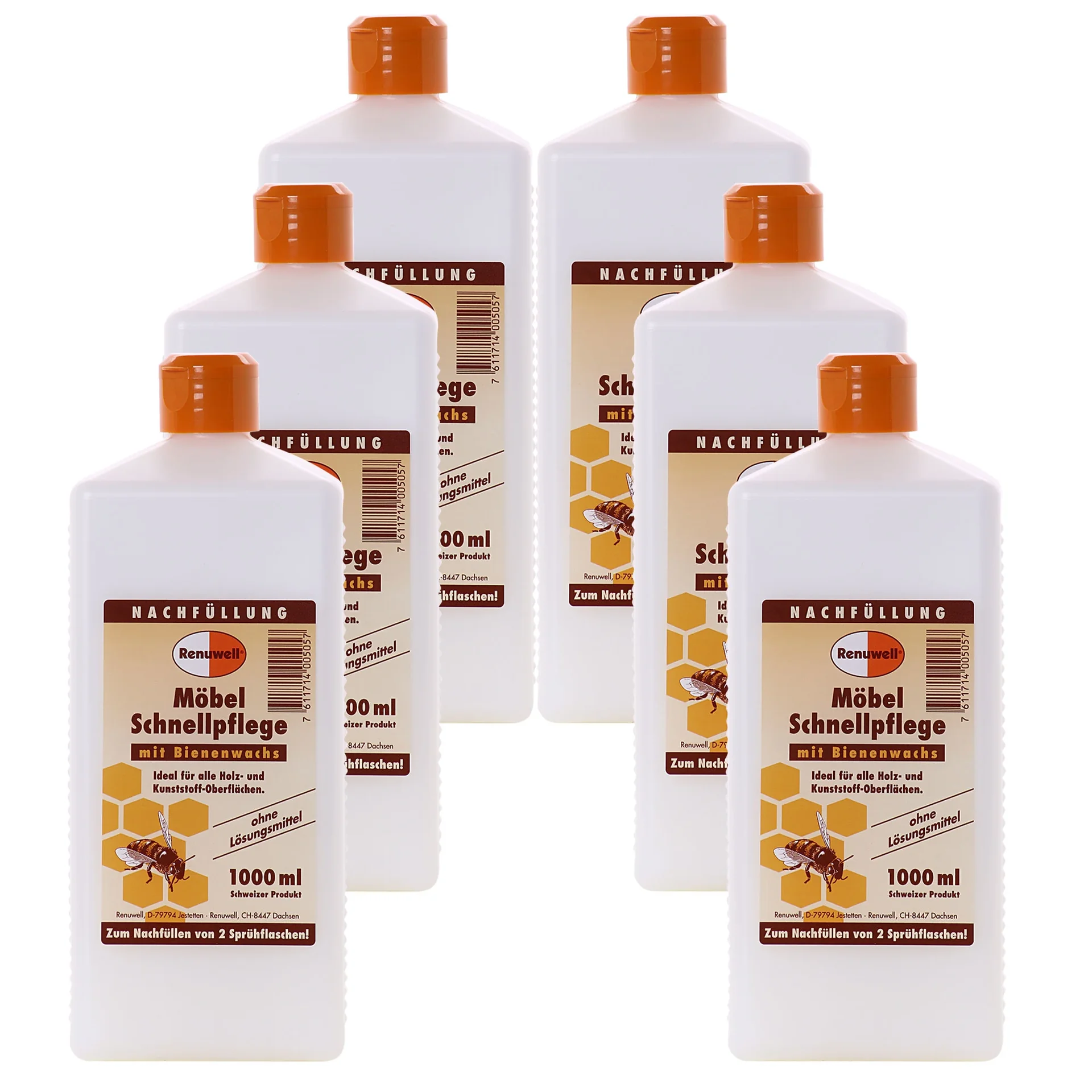 "RENUWELL Möbel Schnellpflege 1 Liter x 6 Flaschen image"