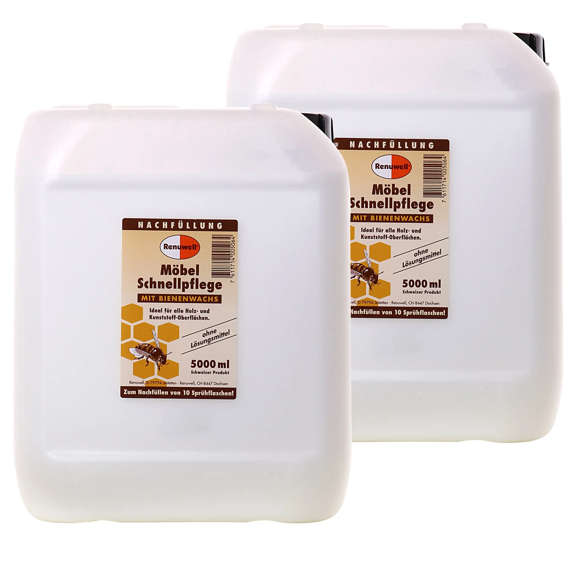 "RENUWELL Möbel Schnellpflege 5 Liter Kanister x 2 Stück image"