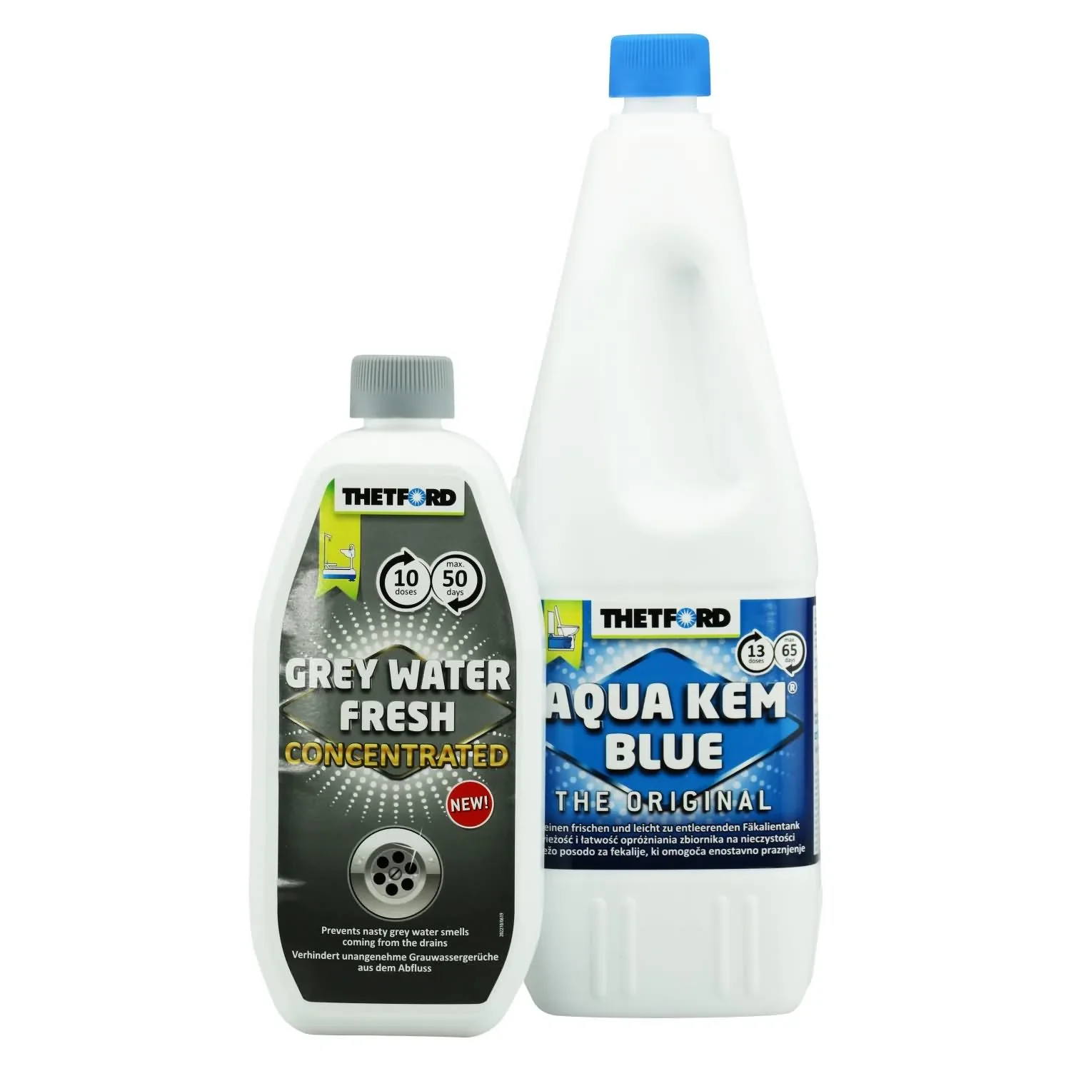 "THETFORD Duopack Aqua Kem Blue 2 Liter & Grey Water Fresh 0,78 Liter image"