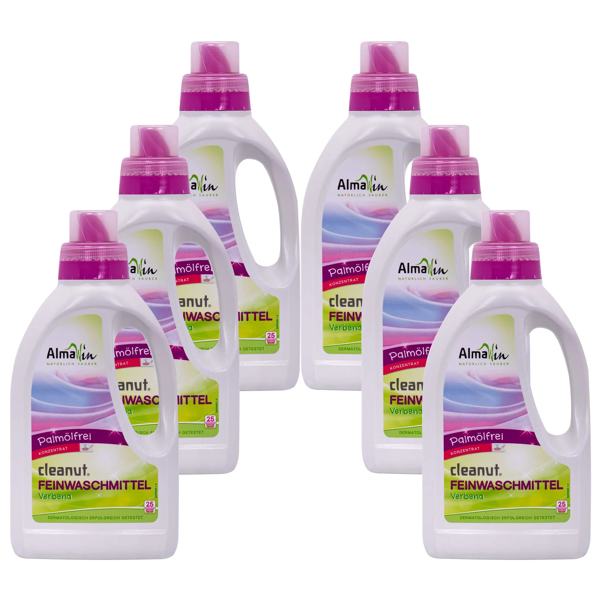 "ALMAWIN Cleanut 6 x 750 ml Waschmittel für Feines und Buntes image"