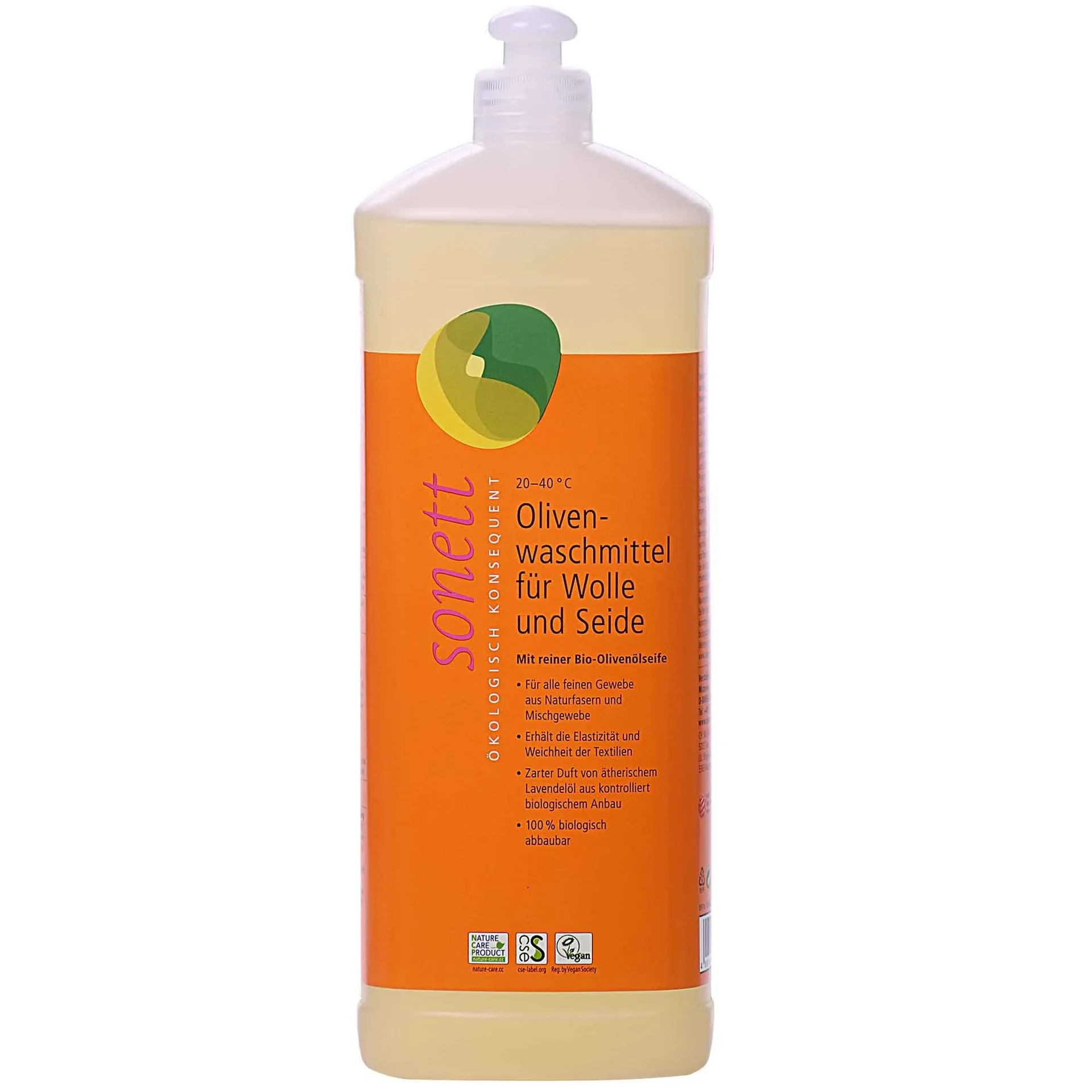 "SONETT Waschmittel flüssig Olive 2 x 1 Liter WOLLE & SEIDE image"