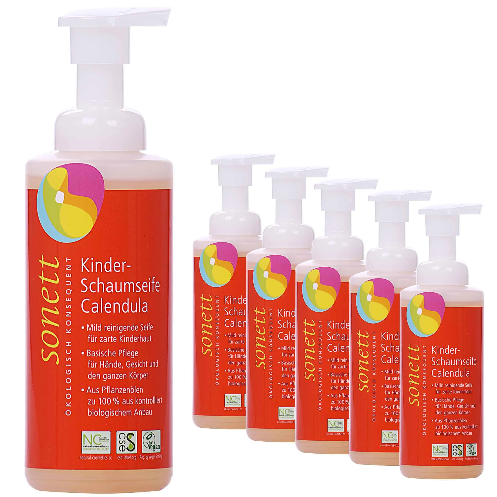 SONETT Kinder Schaumseife Calendula 6 x 200 ml