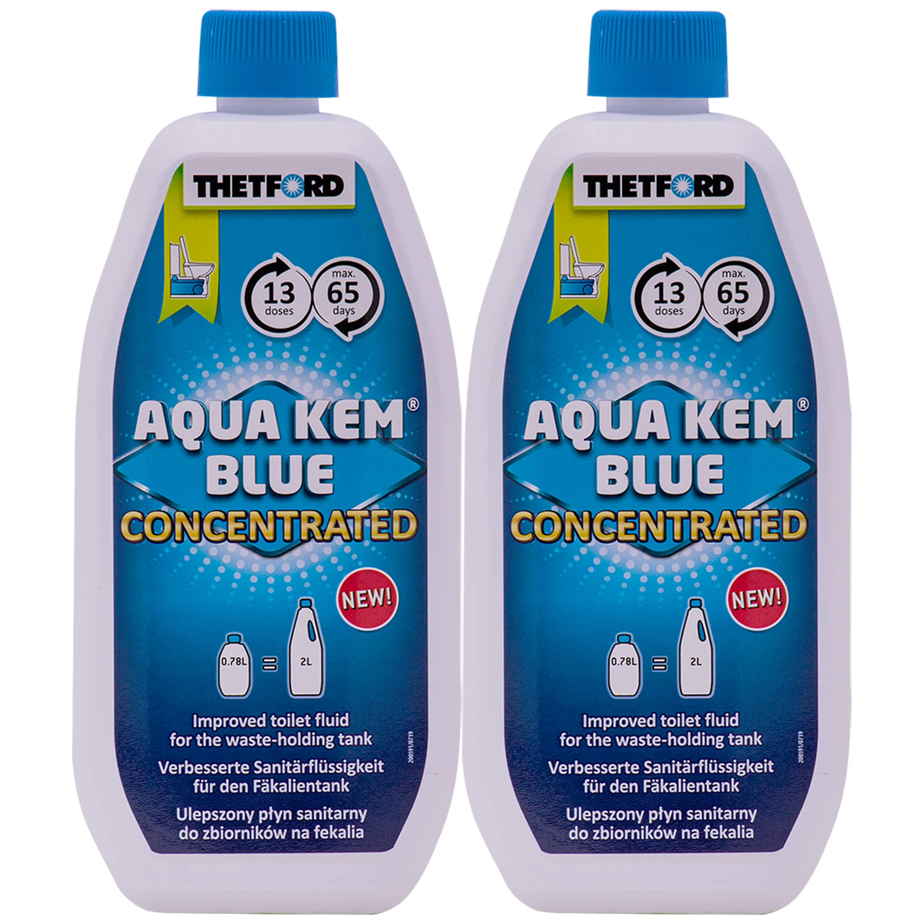 THETFORD Aqua Kem Blue 2 x 0,78 Liter Konzentrat