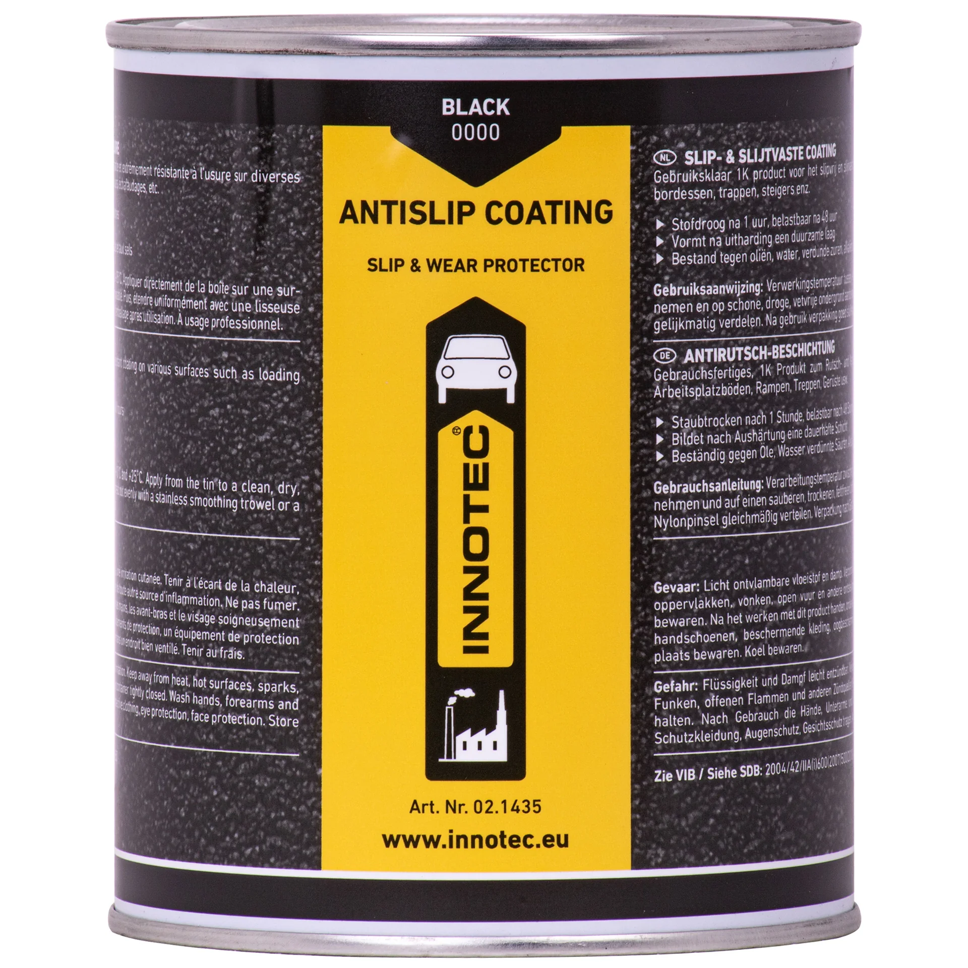 "INNOTEC Anti Slip Coating schwarz 1 Liter Dose 02.1435 image"