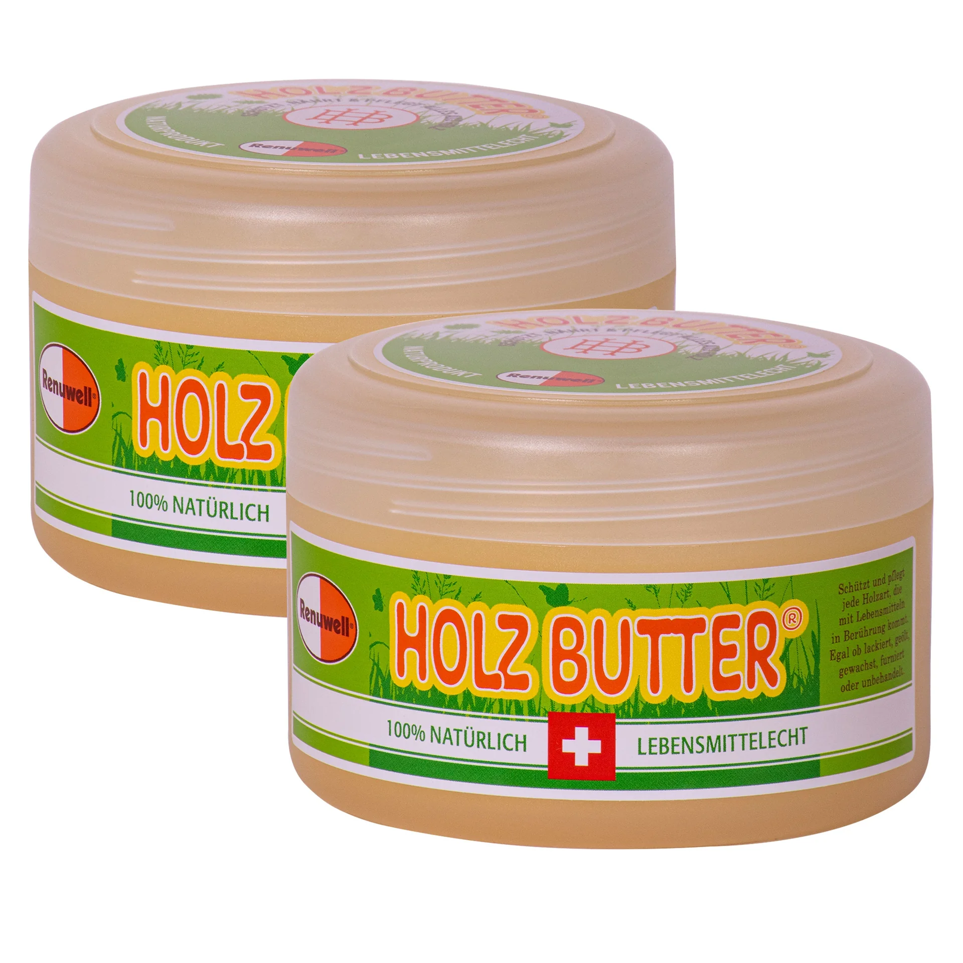 "RENUWELL Holz Butter 2 x 250 ml Holzbutter SPARSET image"