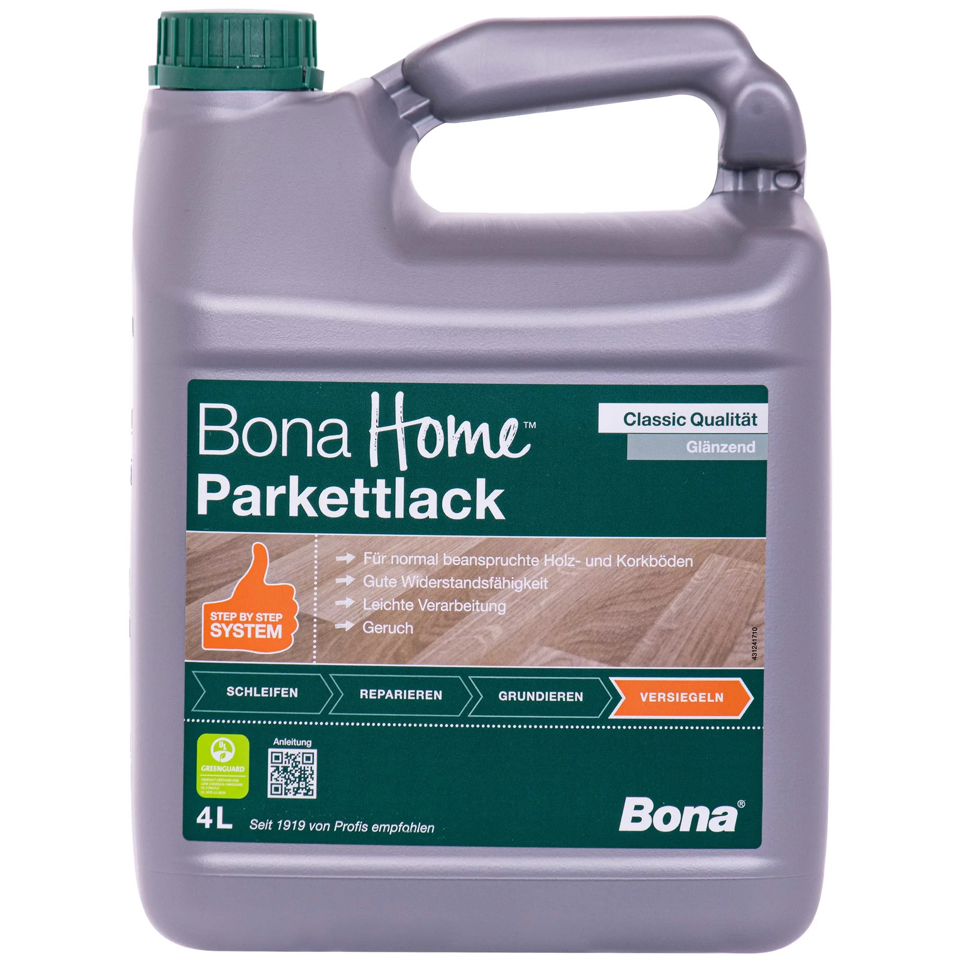 "BONA Home Parkettlack Classic 4 Liter glänzend image"