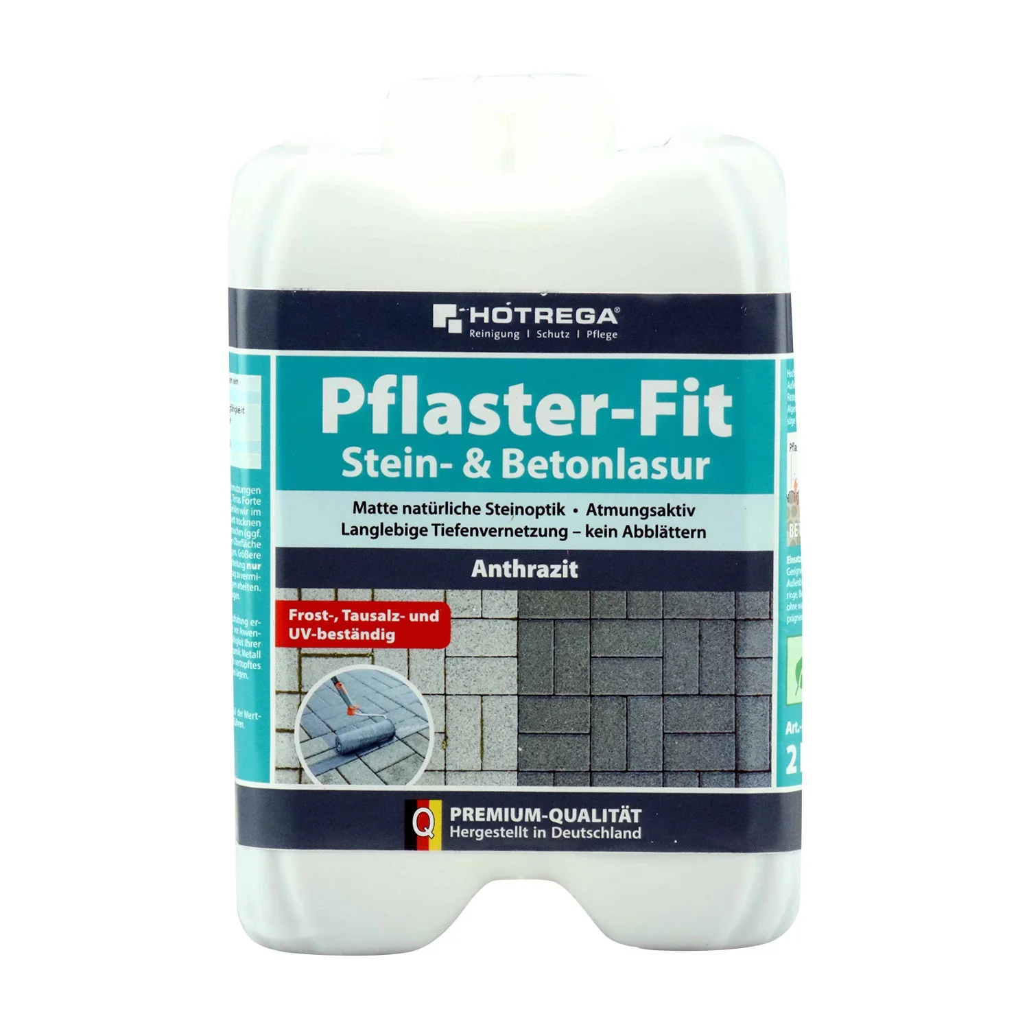 "HOTREGA Pflaster-Fit 6 x 2 Liter anthrazit Stein- & Betonlasur image"