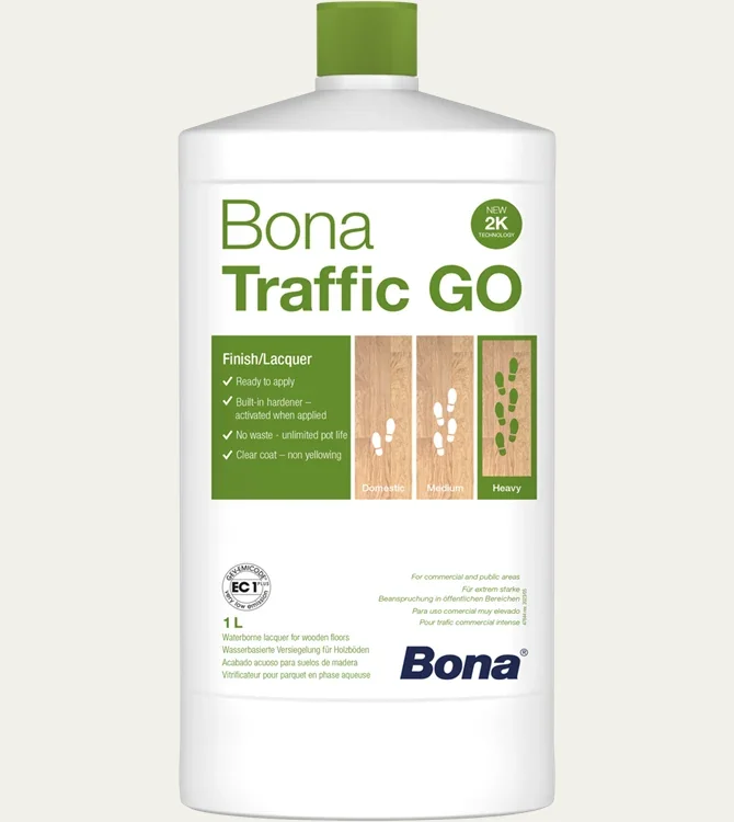 "BONA TRAFFIC GO 2K-Parkettlack 1 Liter Matt image"